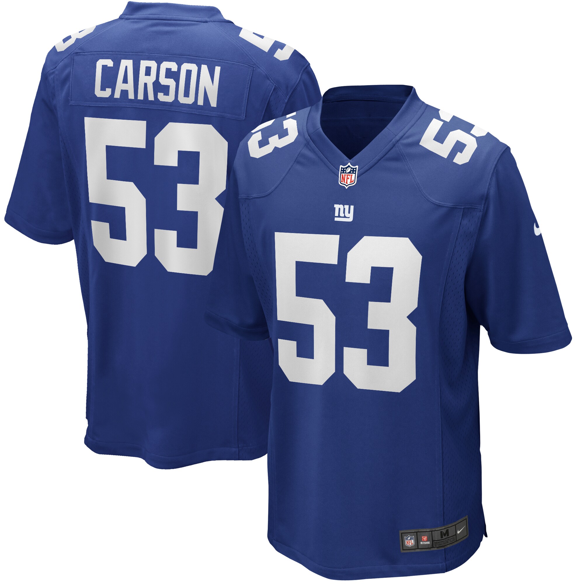 Harry Carson New York Giants Nike Game Retired Player Jersey - Royal - vstockx