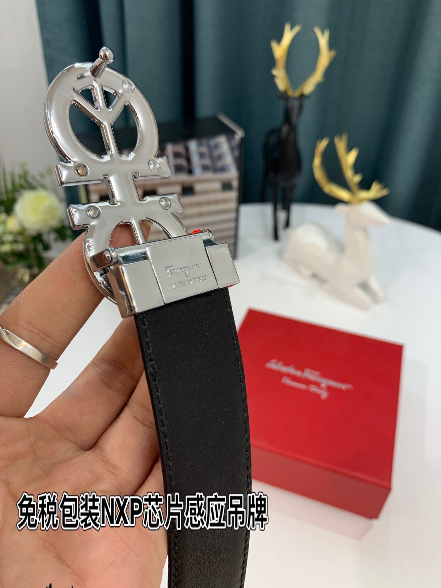 Streetwear Belt Ferragamo 319199 size:3.5cm - vstockx