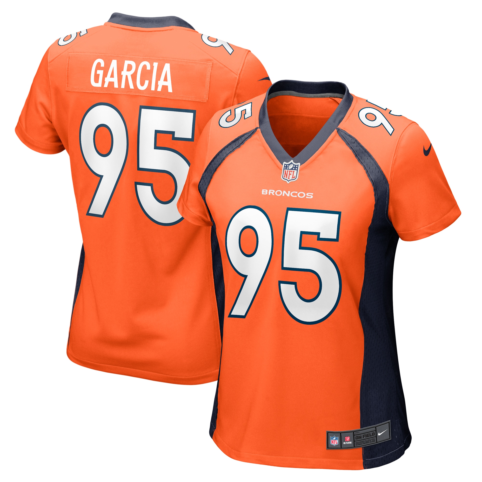Elijah Garcia Denver Broncos Nike Women's Team Game Jersey - Orange - vstockx