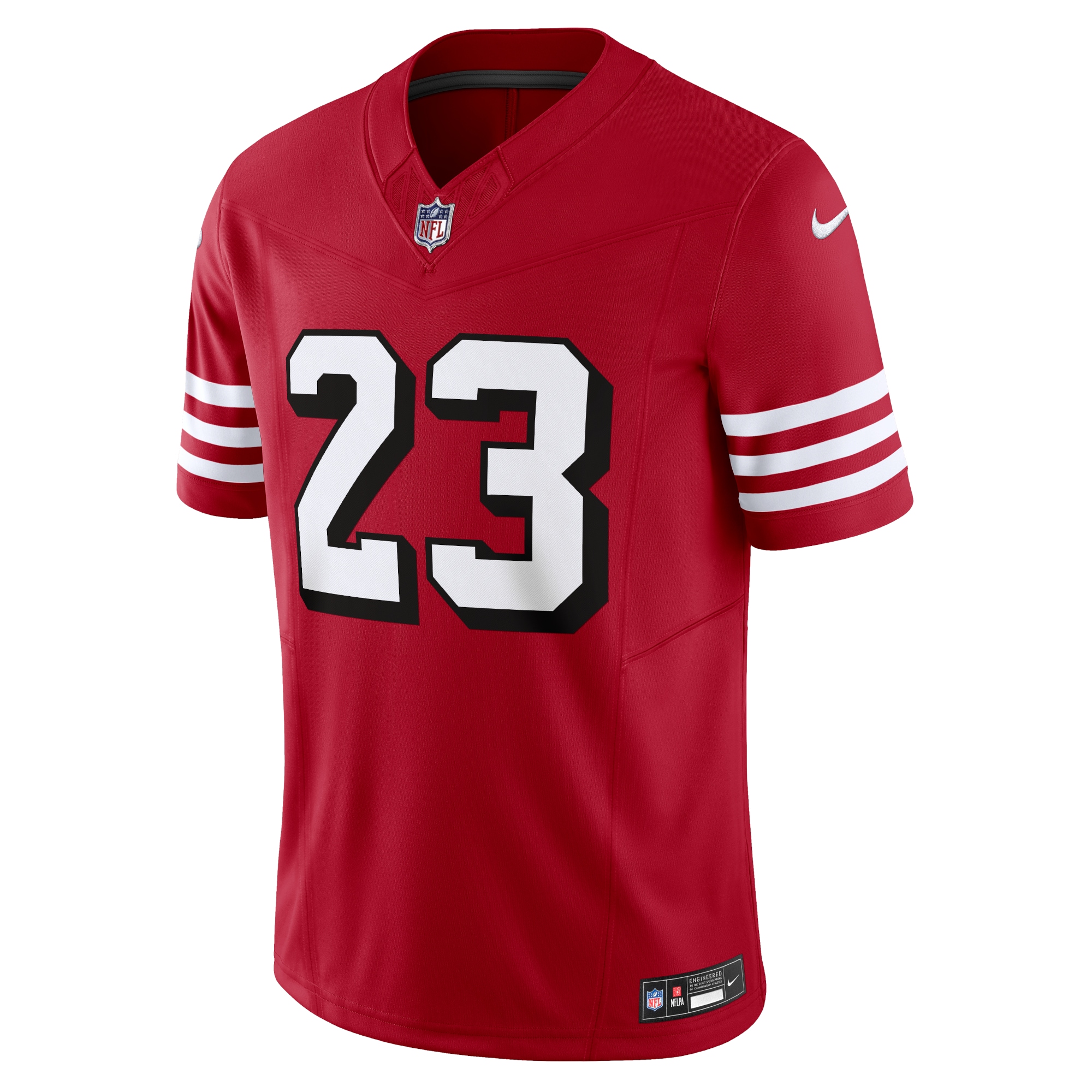 Christian McCaffrey San Francisco 49ers Nike Vapor F.U.S.E. Limited Jersey - Scarlet - vstockx