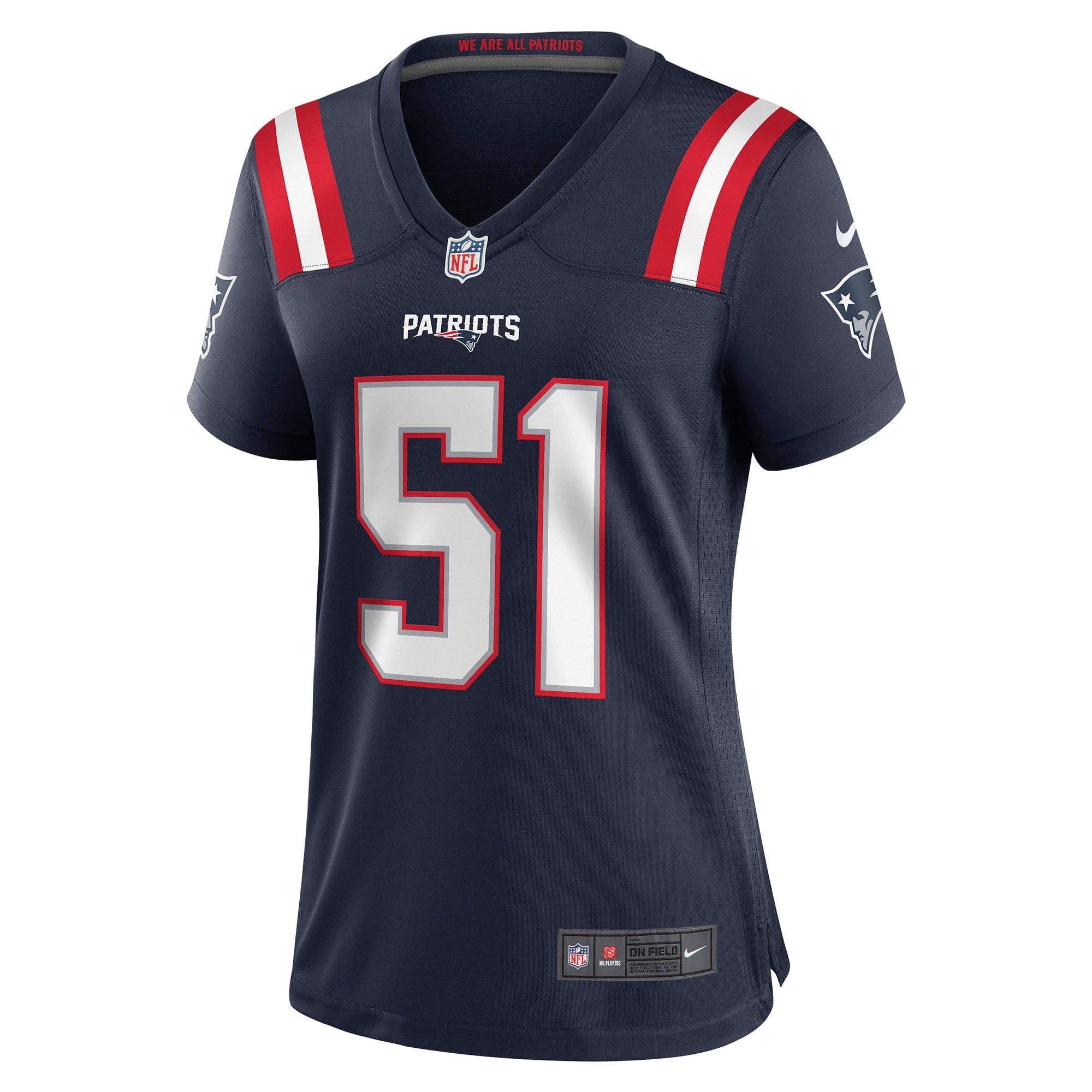 Women's Nike Ronnie Perkins Navy New England Patriots Game Jersey - vstockx