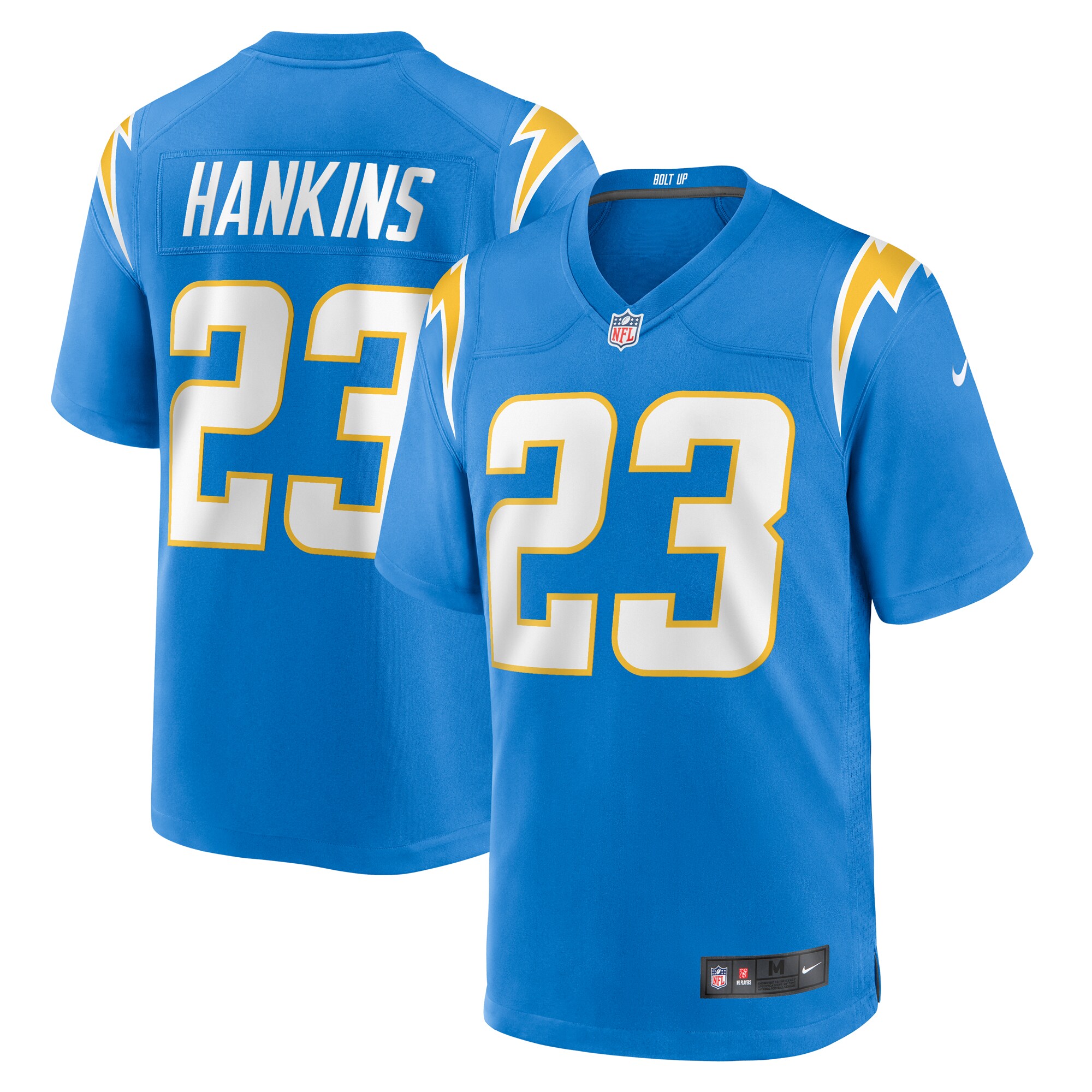 Matt Hankins Los Angeles Chargers Nike Team Game Jersey - Powder Blue - vstockx