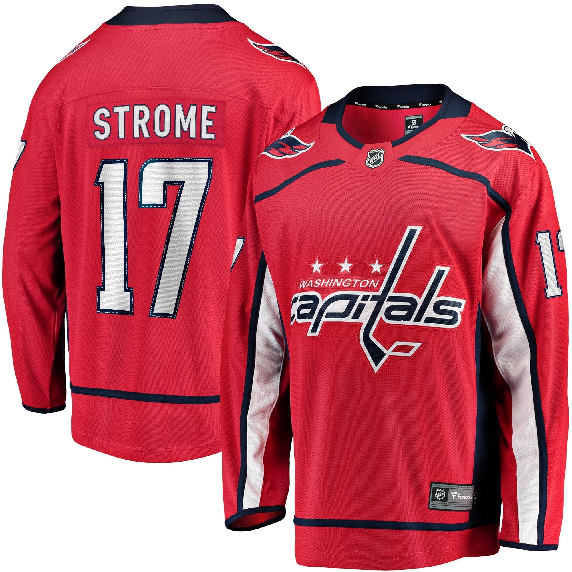Men's Fanatics Branded Dylan Strome Red Washington Capitals Home Breakaway Player Jersey - vstockx