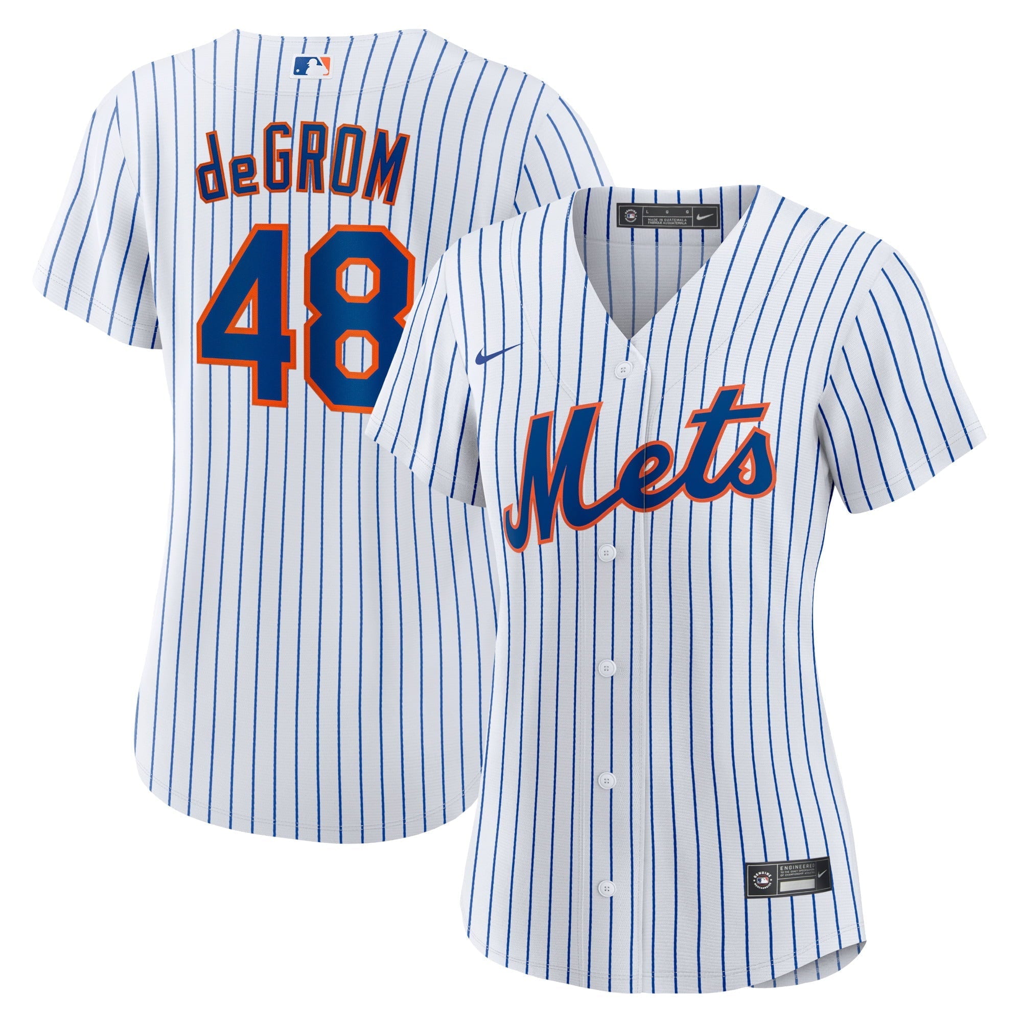 Women's Nike Jacob deGrom White New York Mets Home Replica Player Jersey - vstockx