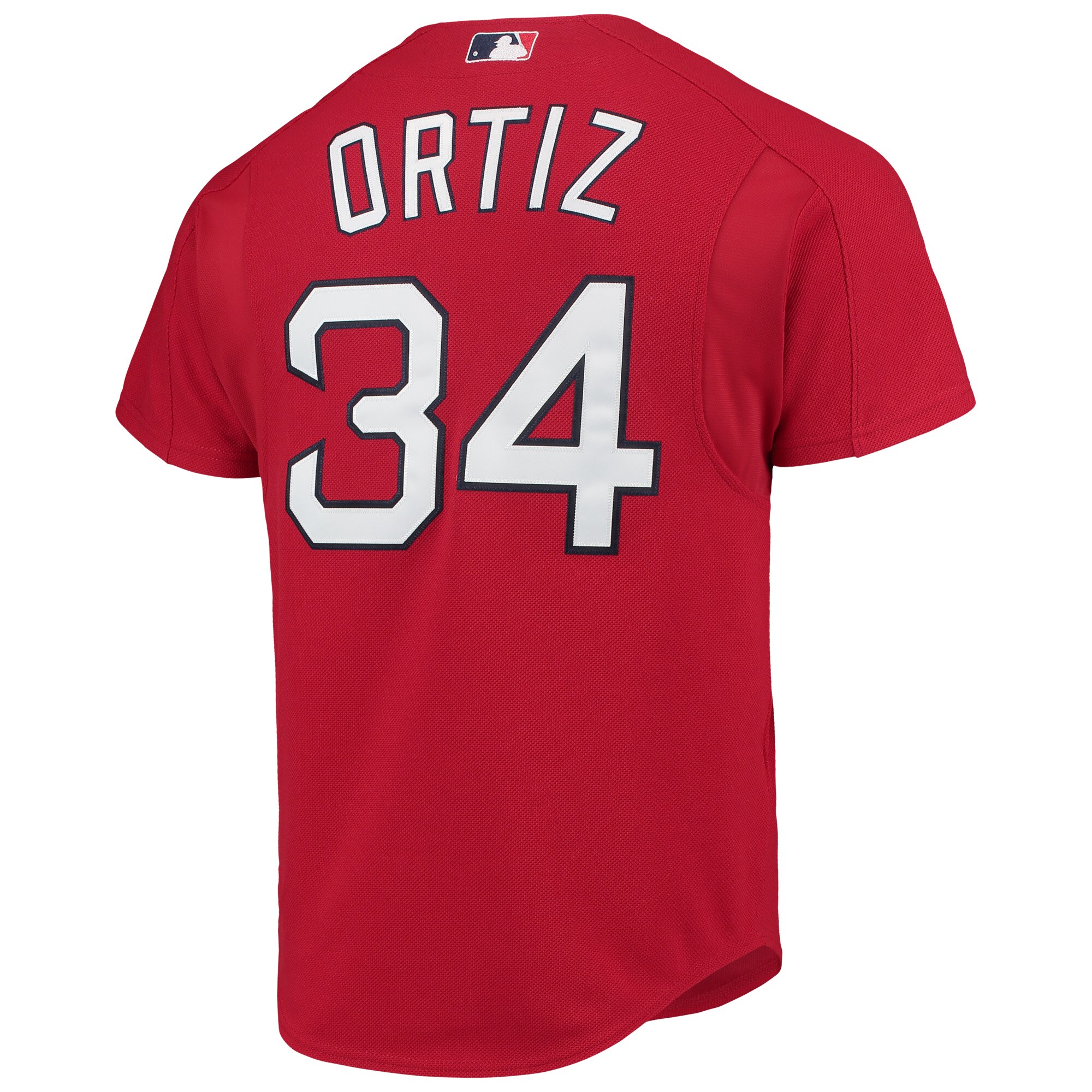David Ortiz Boston Red Sox Mitchell & Ness Cooperstown Collection Mesh Batting Practice Button-Up Jersey - Red - vstockx