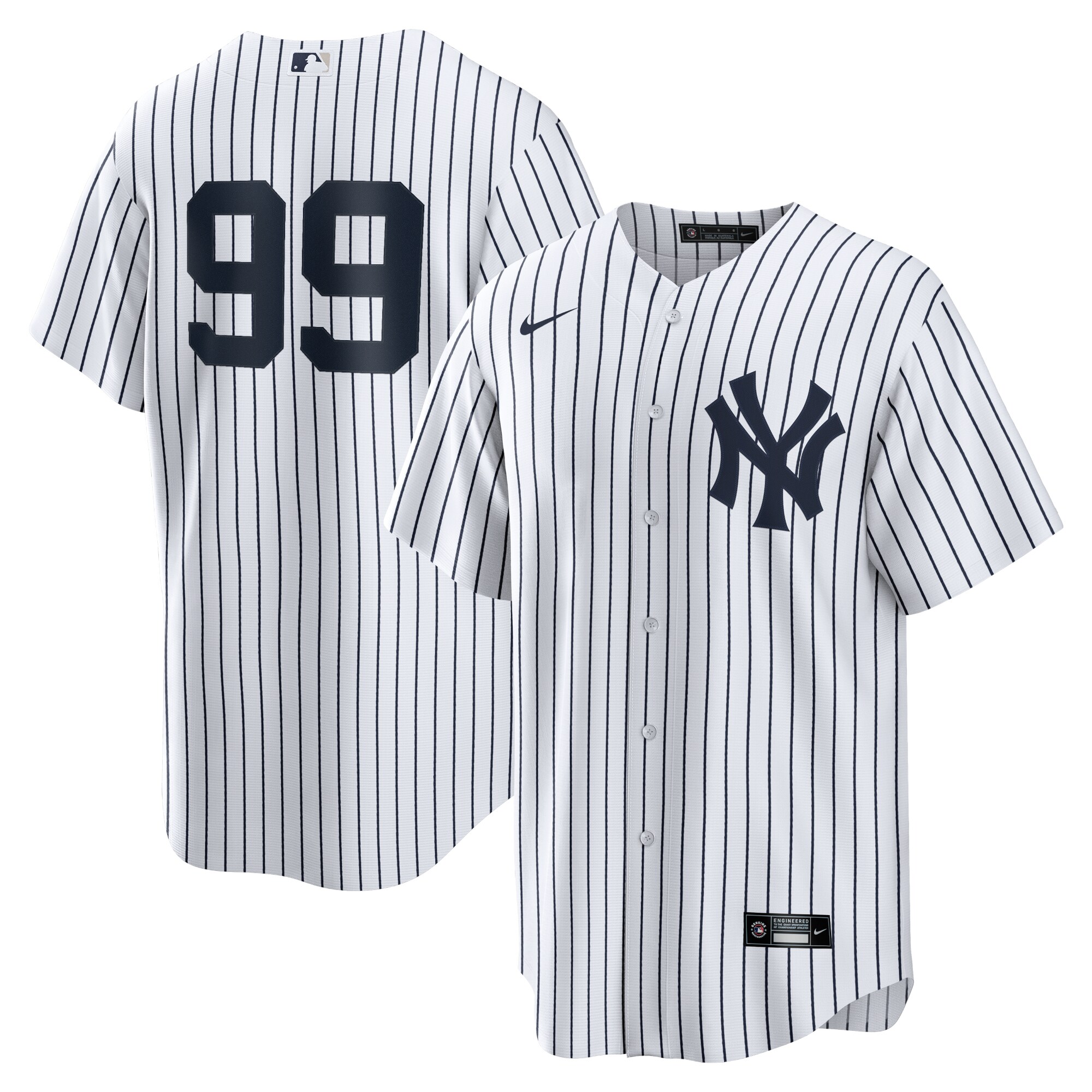 Aaron Judge New York Yankees Nike Home Replica Player Name Jersey - White - vstockx