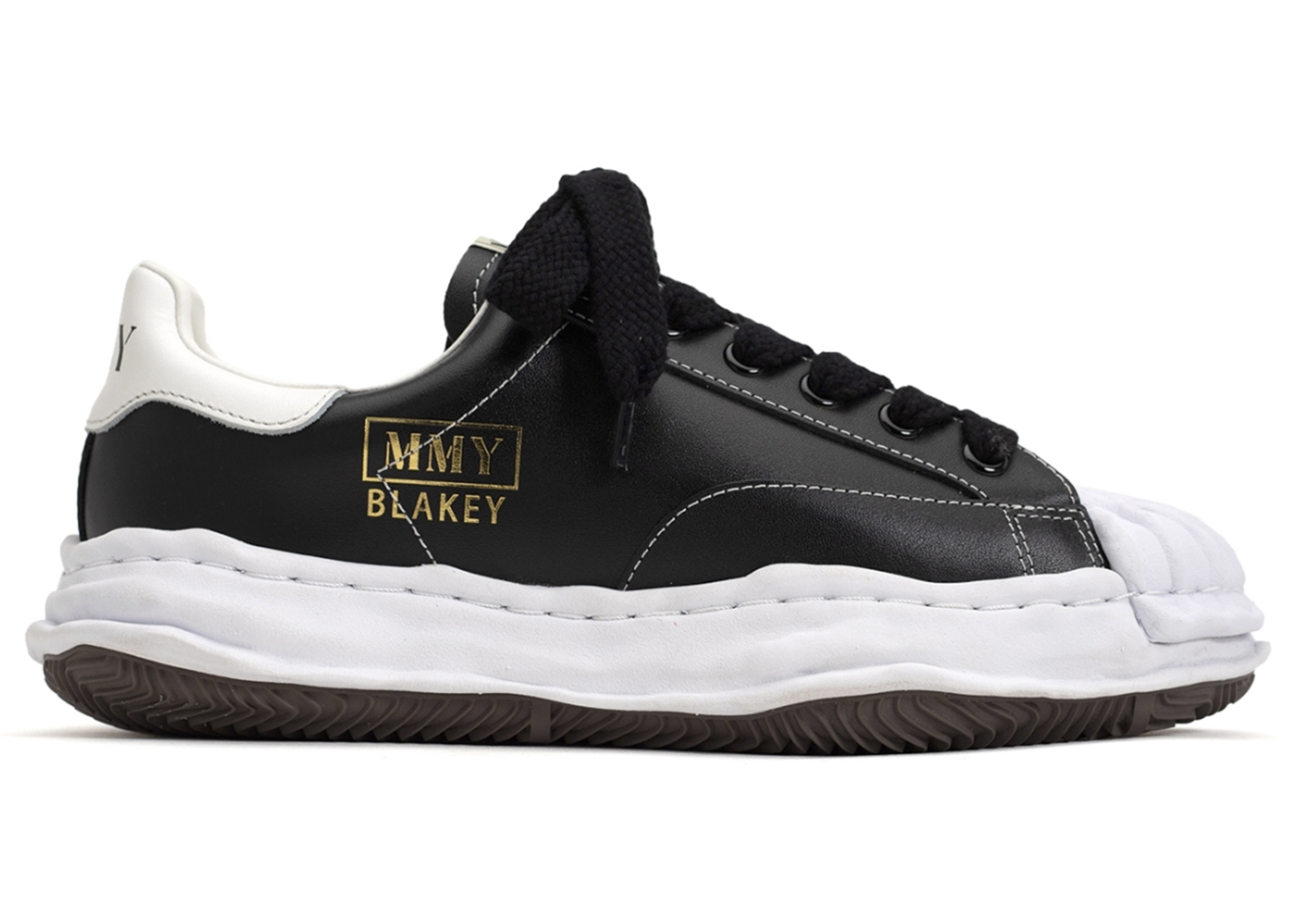 Maison Mihara Yasuhiro Blakey OG Sole Leather Low Black - vstockx