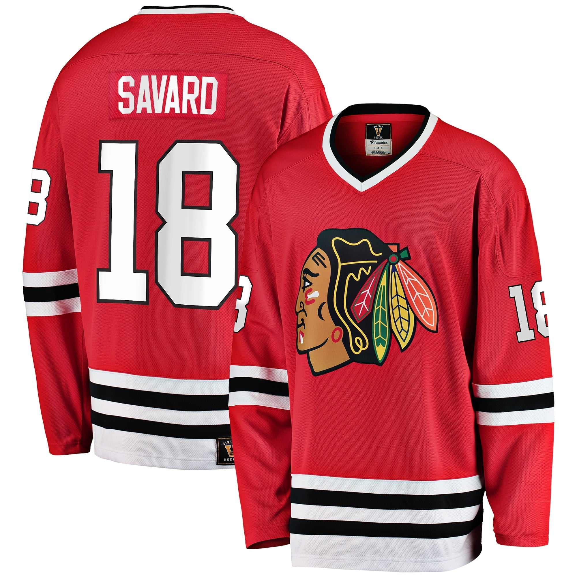 Men's Fanatics Branded Denis Savard Red Chicago Blackhawks Premier Breakaway Retired Player Jersey - vstockx