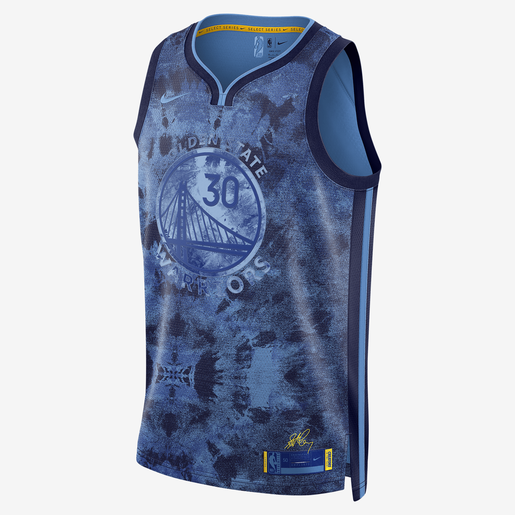 Stephen Curry Golden State Warriors 2022/23 Select Series Men's Nike Dri-FIT NBA Swingman Jersey - Coast - vstockx