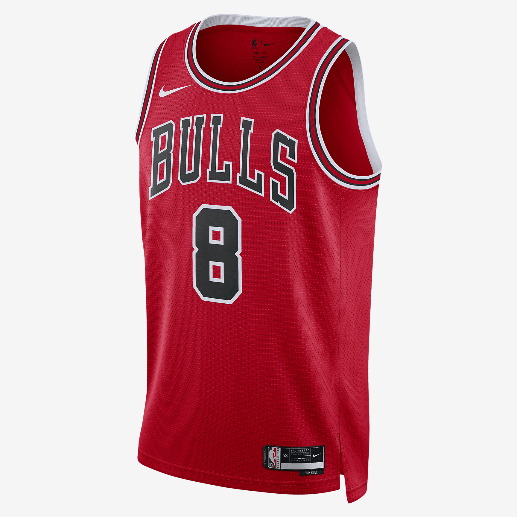 Chicago Bulls Icon Edition 2022/23 Nike Dri-FIT NBA Swingman Jersey - University Red - vstockx