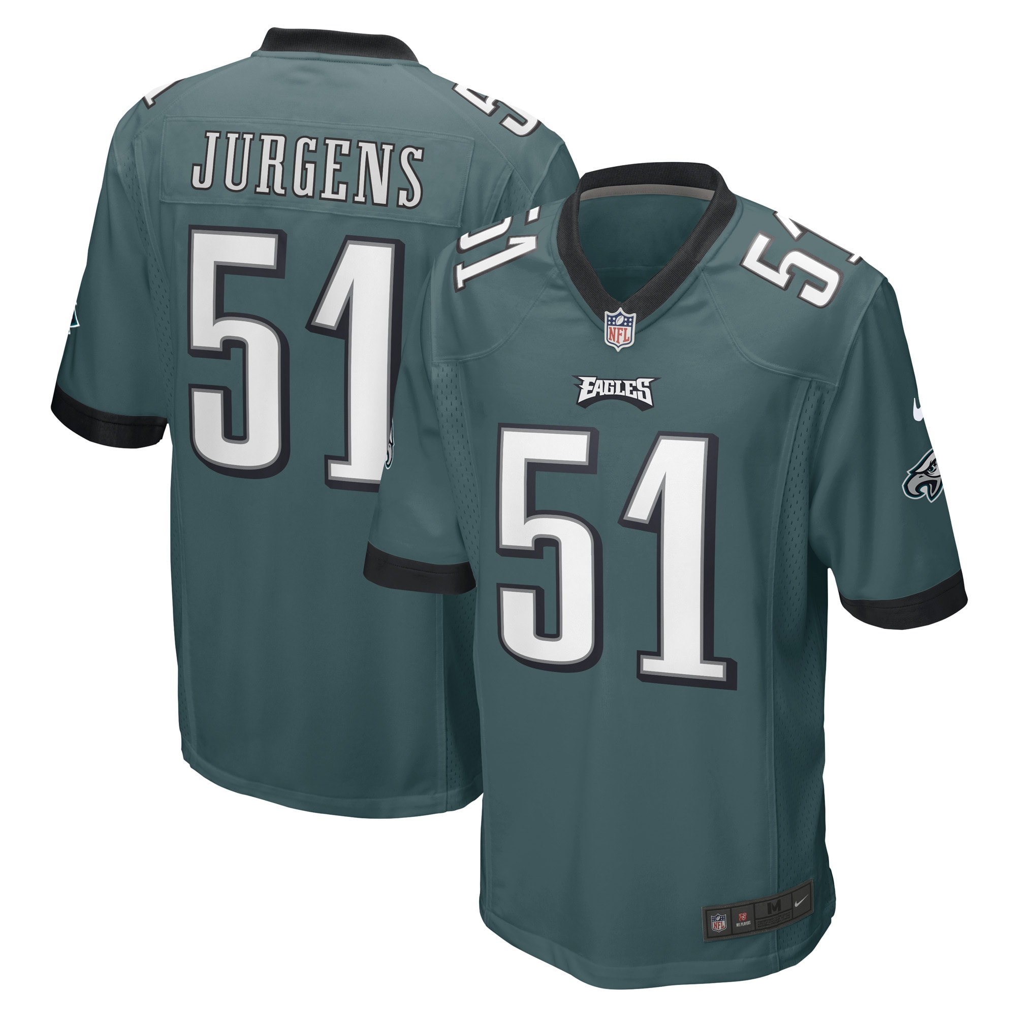 Cam Jurgens Philadelphia Eagles Nike Game Player Jersey - Midnight Green - vstockx