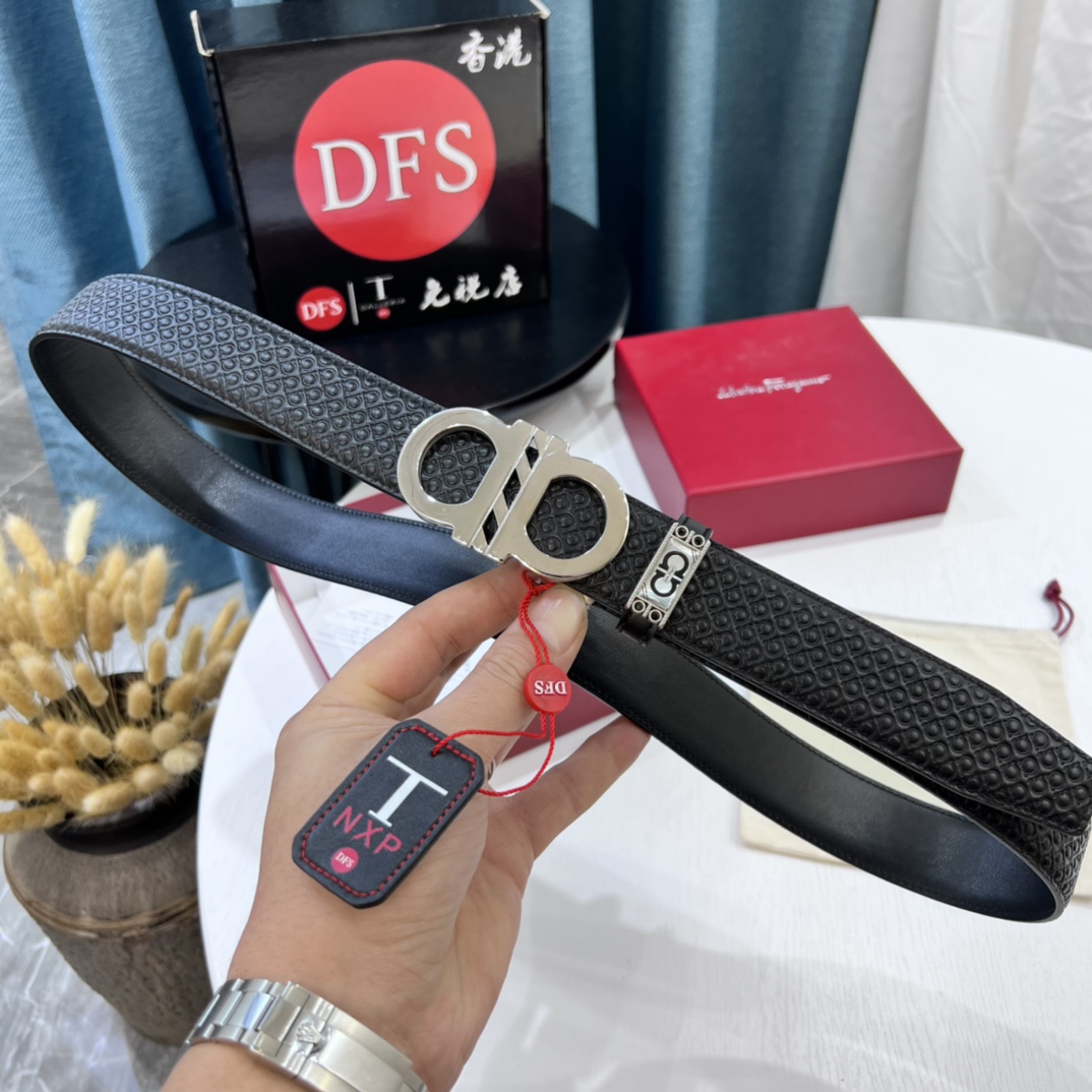 Streetwear Belt Ferragamo 319564 size:3.5cm - vstockx