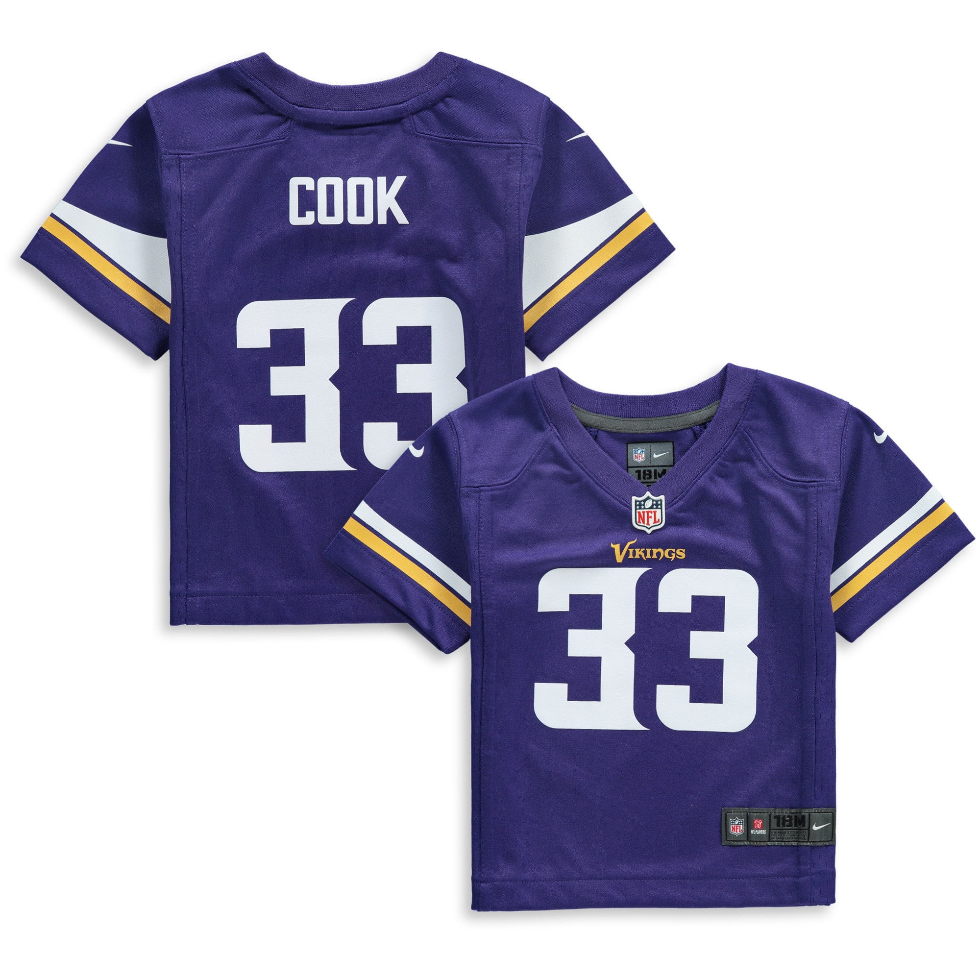 Dalvin Cook Minnesota Vikings Nike Infant Player Game Jersey - Purple - vstockx