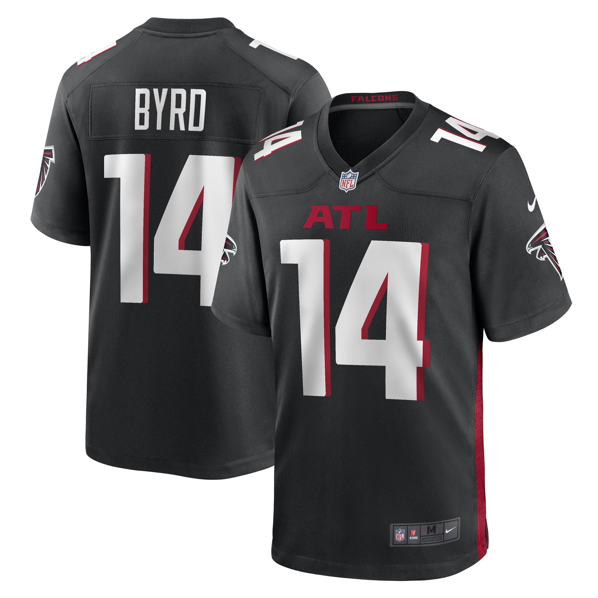 Men's Nike Damiere Byrd Black Atlanta Falcons Game Player Jersey - vstockx