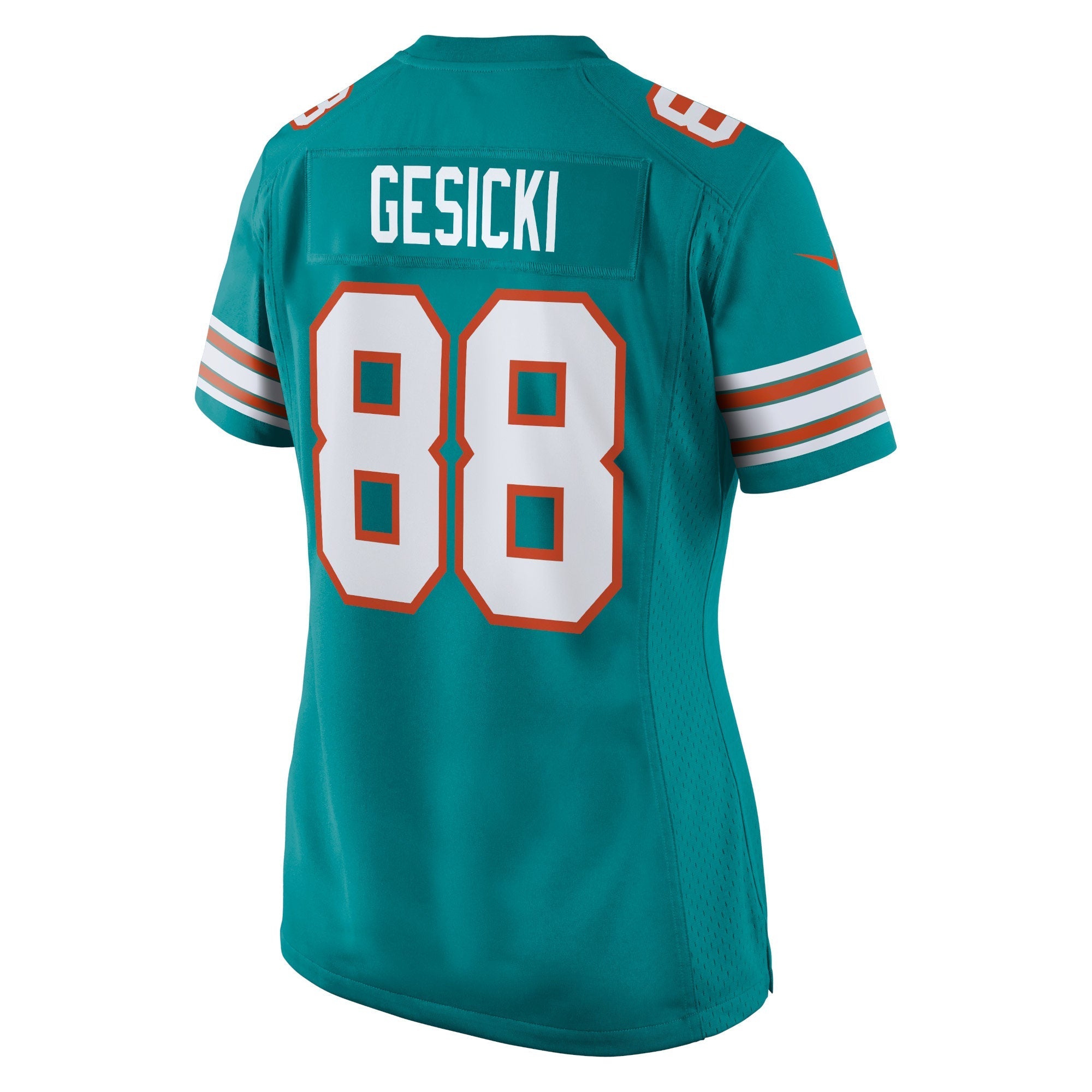 Women's Nike Mike Gesicki Aqua Miami Dolphins Alternate Game Jersey - vstockx