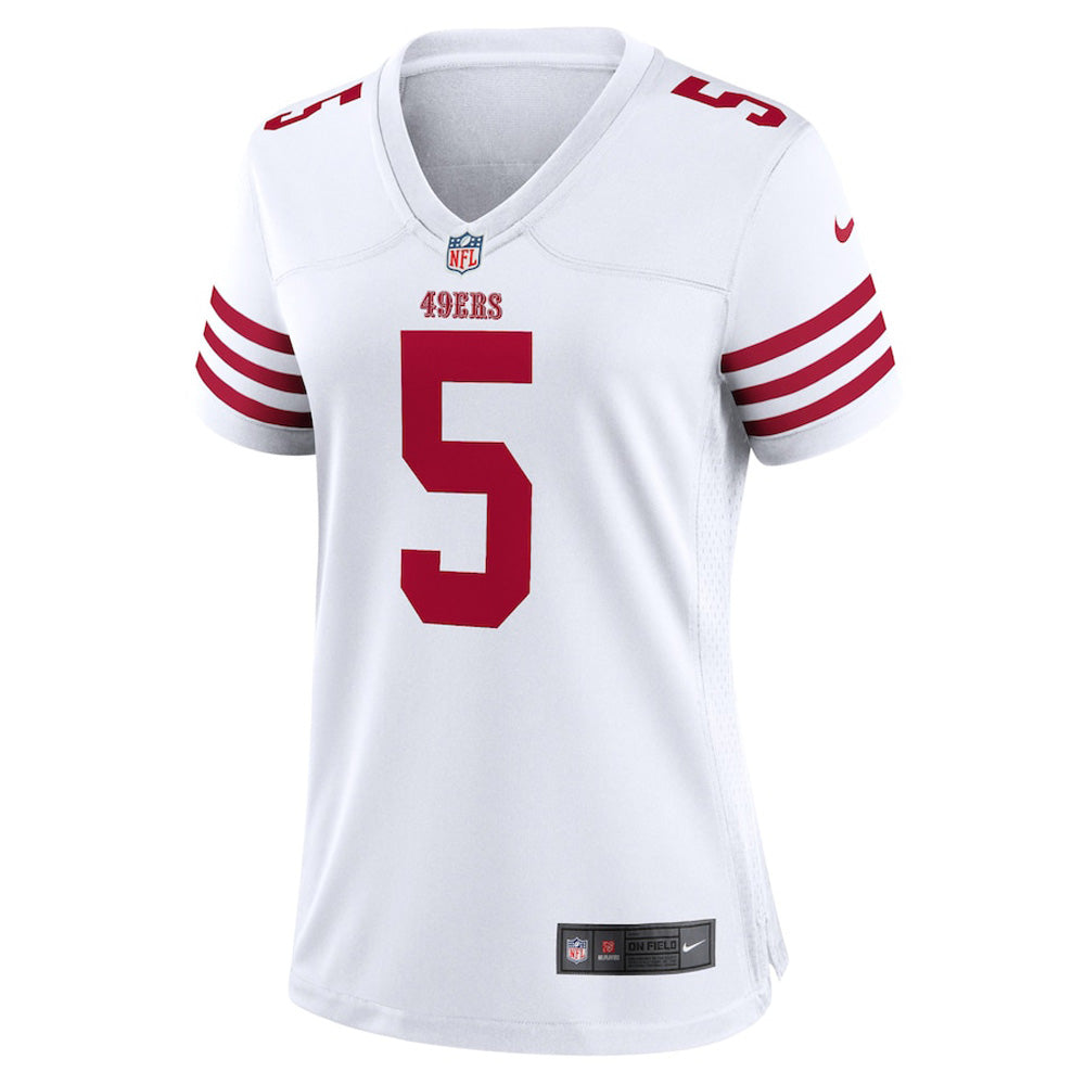 Women's San Francisco 49ers Trey Lance Game Jersey - White - vstockx