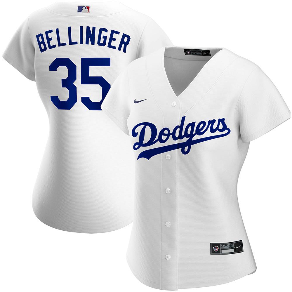 Womens Los Angeles Dodgers Cody Bellinger Cool Base Replica Jersey White - vstockx