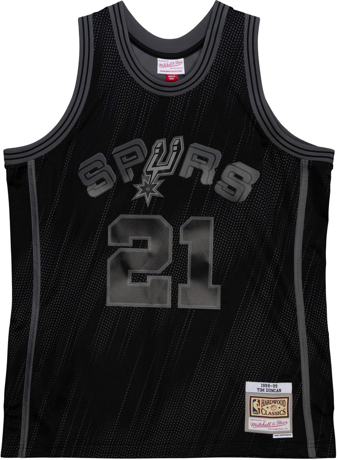 Mitchell & Ness Men's San Antonio Spurs Tim Duncan #21 1998 Swingman Jersey - vstockx
