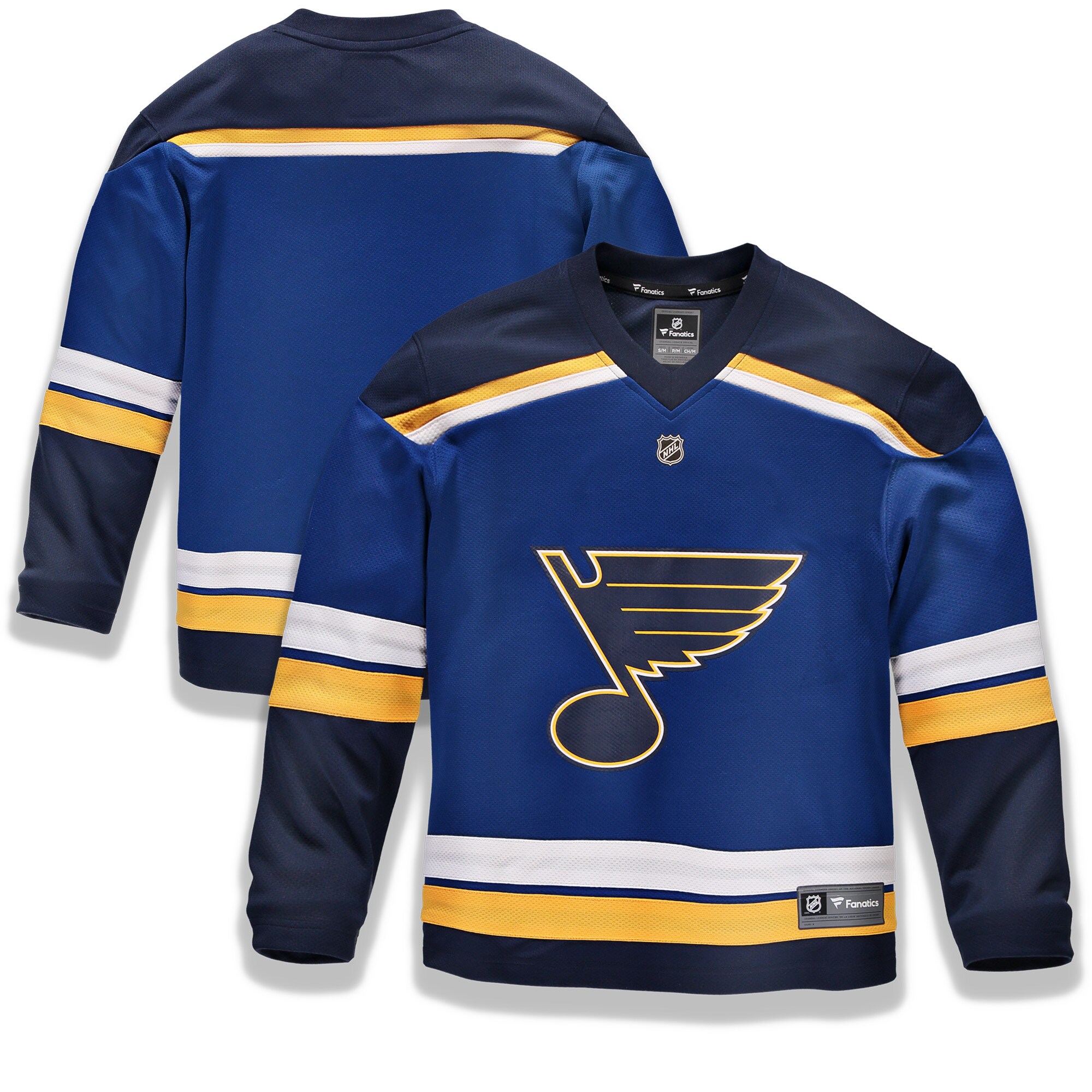 St. Louis Blues Fanatics Branded Youth Home Replica Blank Jersey - Blue - vstockx