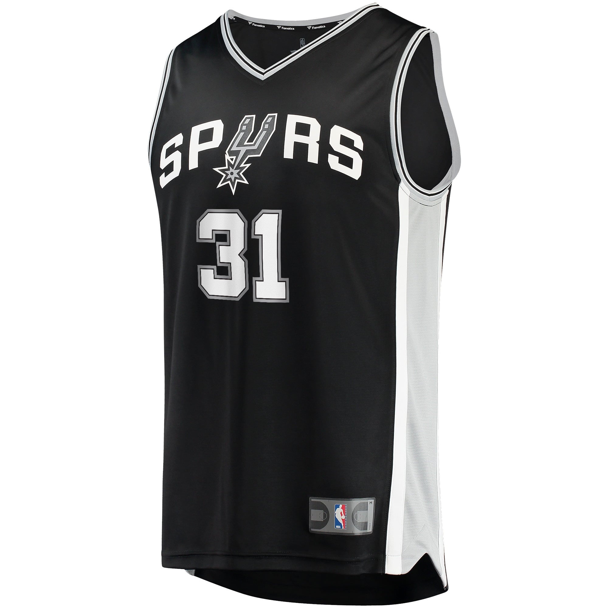 Men's Fanatics Branded Keita Bates-Diop Black San Antonio Spurs 2021/22 Fast Break Replica Jersey - Icon Edition - vstockx