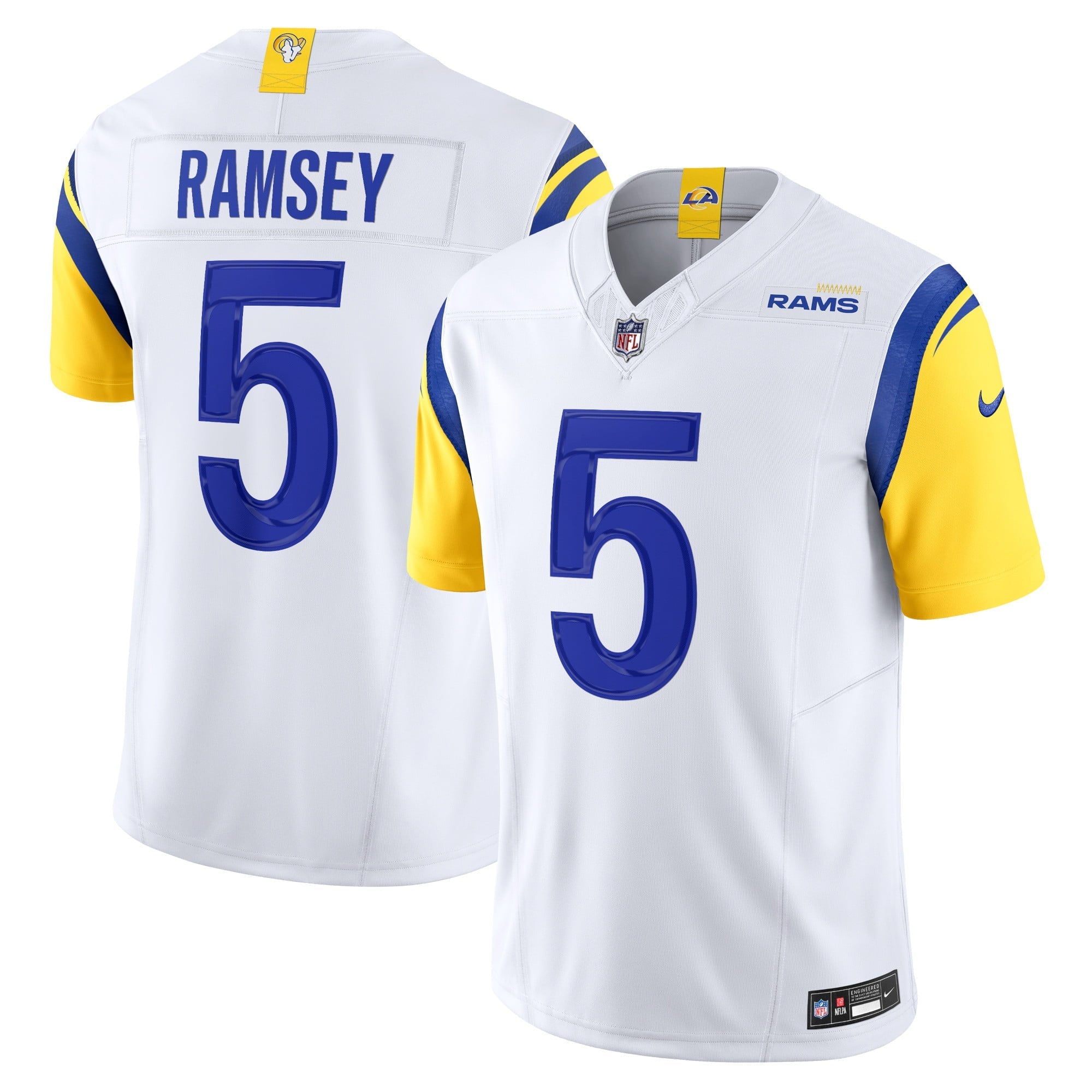 Men's Nike Jalen Ramsey White Los Angeles Rams Vapor F.U.S.E. Limited Jersey - vstockx