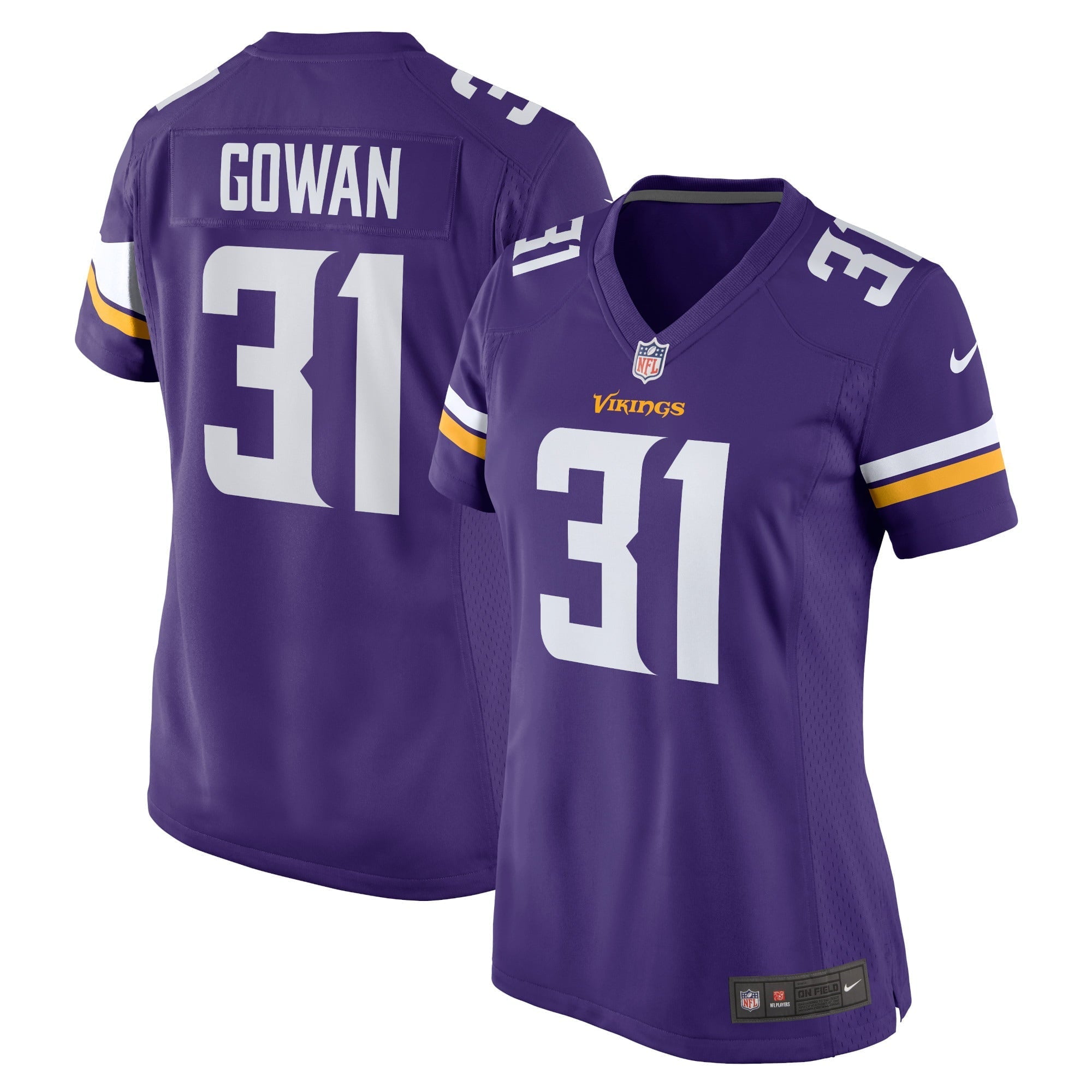 Women's Nike Tay Gowan Purple Minnesota Vikings Home Game Player Jersey - vstockx