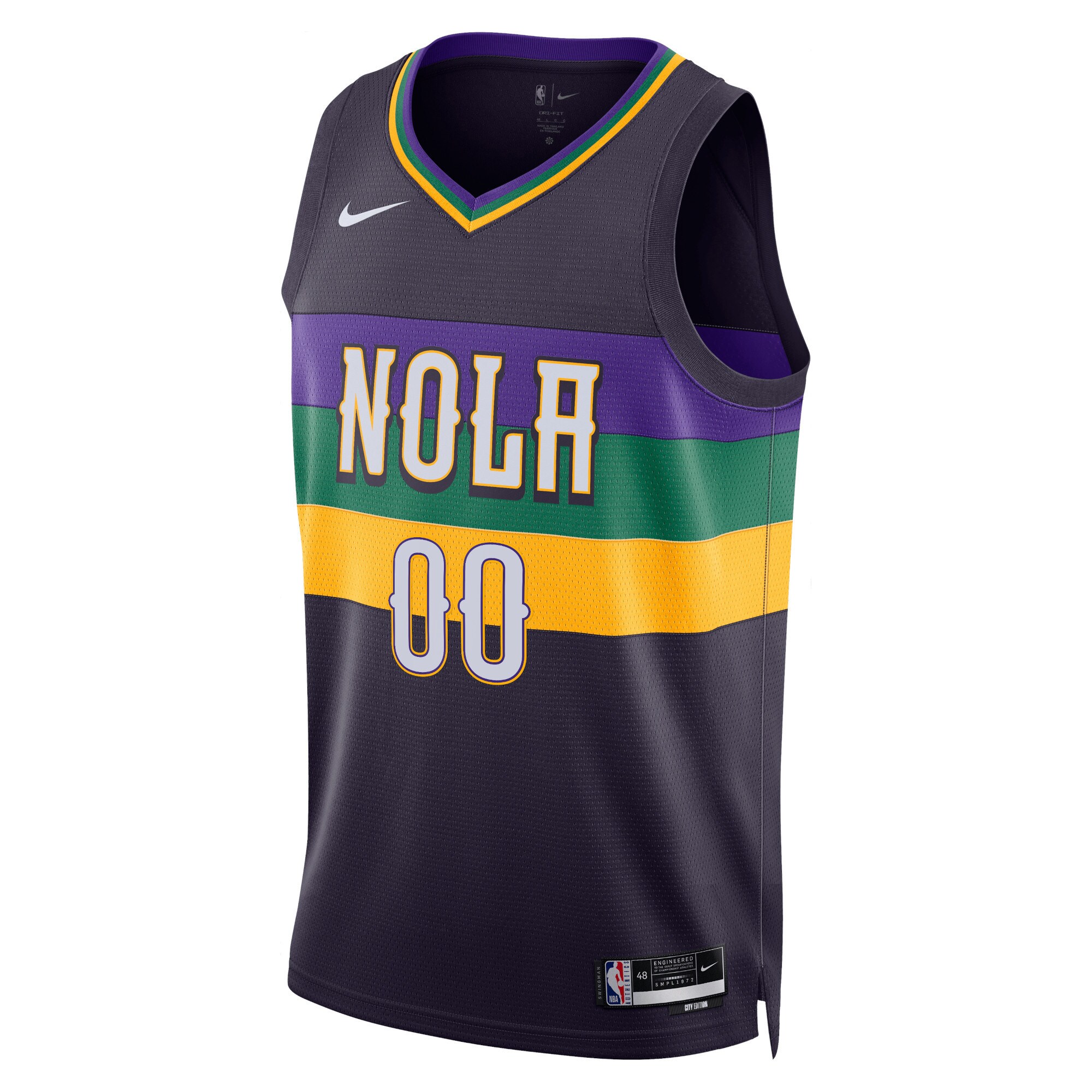 New Orleans Pelicans Nike Unisex 2022/23 Swingman Custom Jersey - City Edition - Purple - vstockx