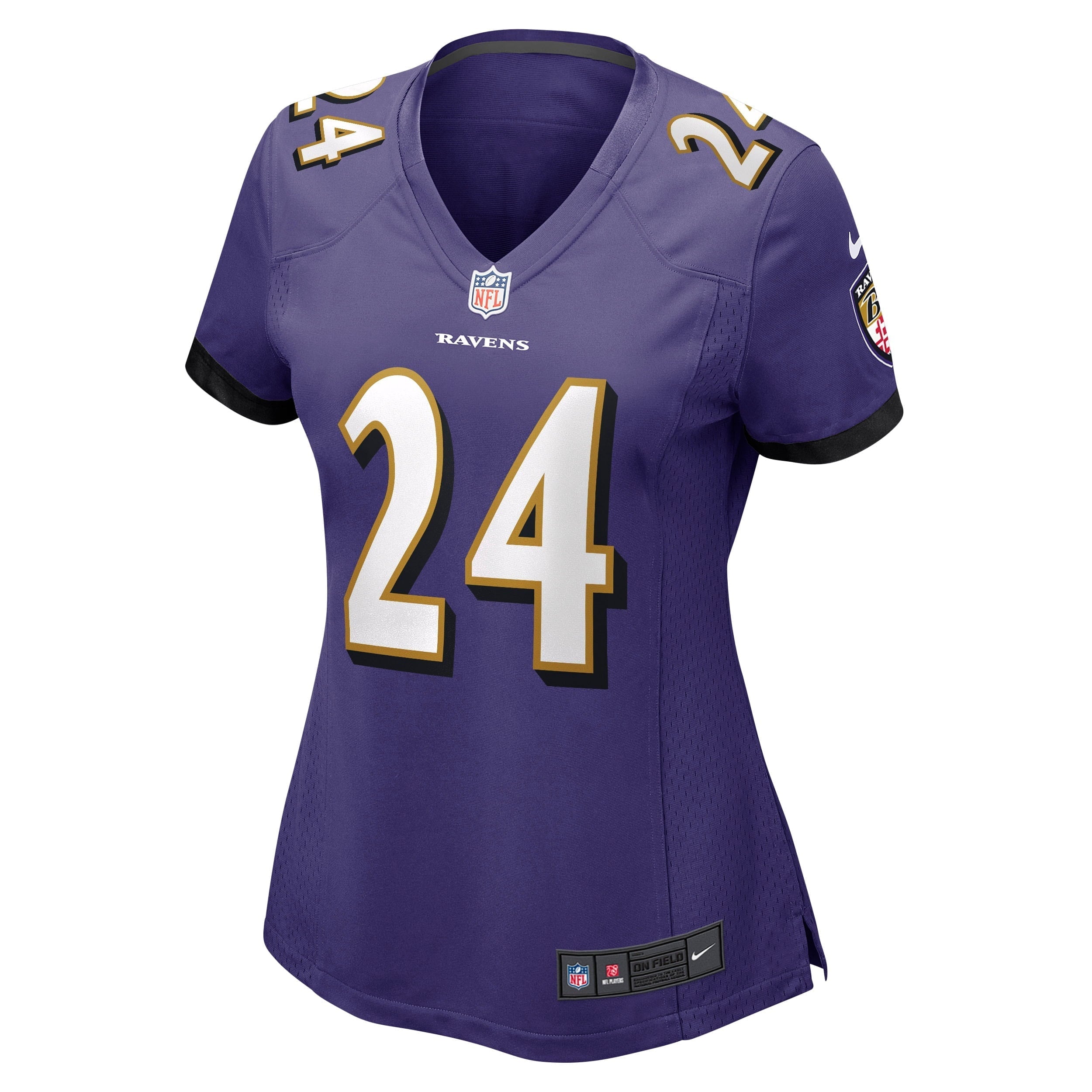 Women's Nike Marcus Peters Purple Baltimore Ravens Game Jersey - vstockx