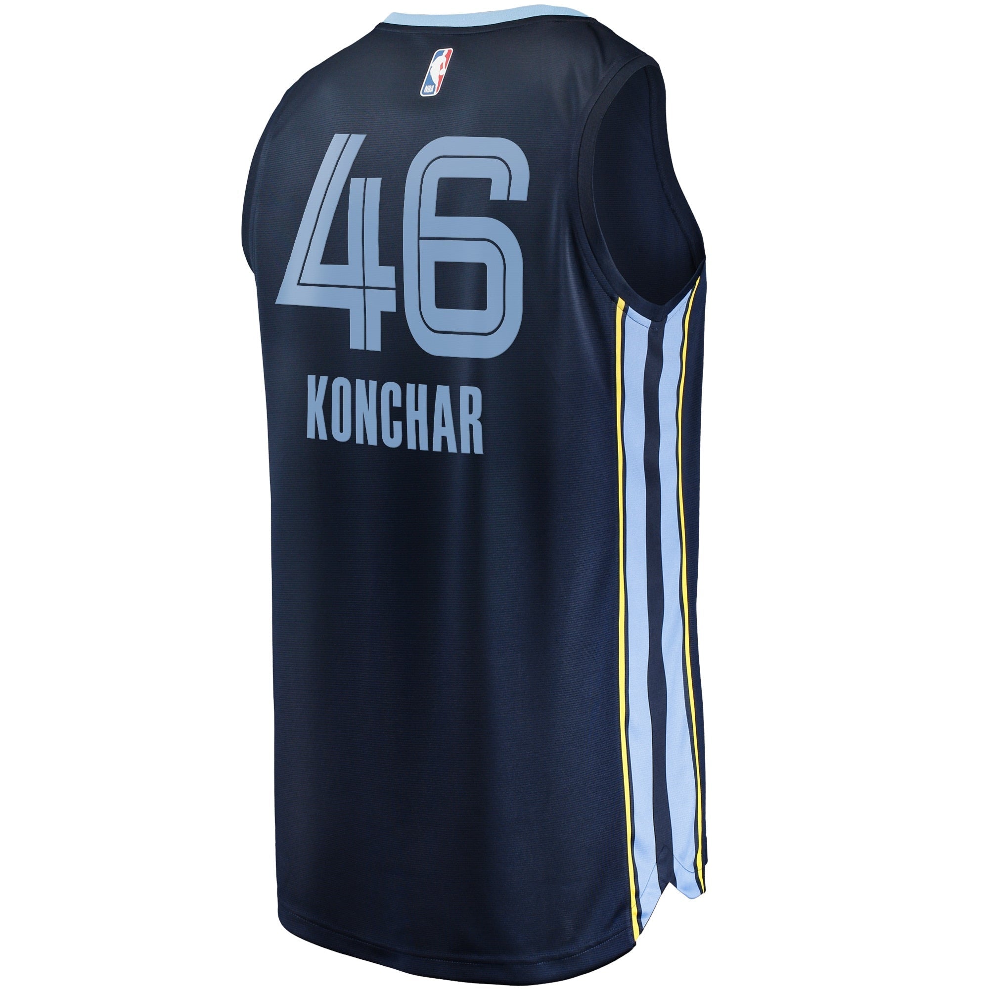 Men's Fanatics Branded John Konchar Navy Memphis Grizzlies 2021/22 Fast Break Replica Jersey - Icon Edition - vstockx