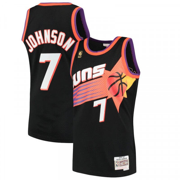 Youth Phoenix Suns Kevin Johnson Mitchell & Ness Black 1996-97 Hardwood Classics Swingman Jersey - vstockx