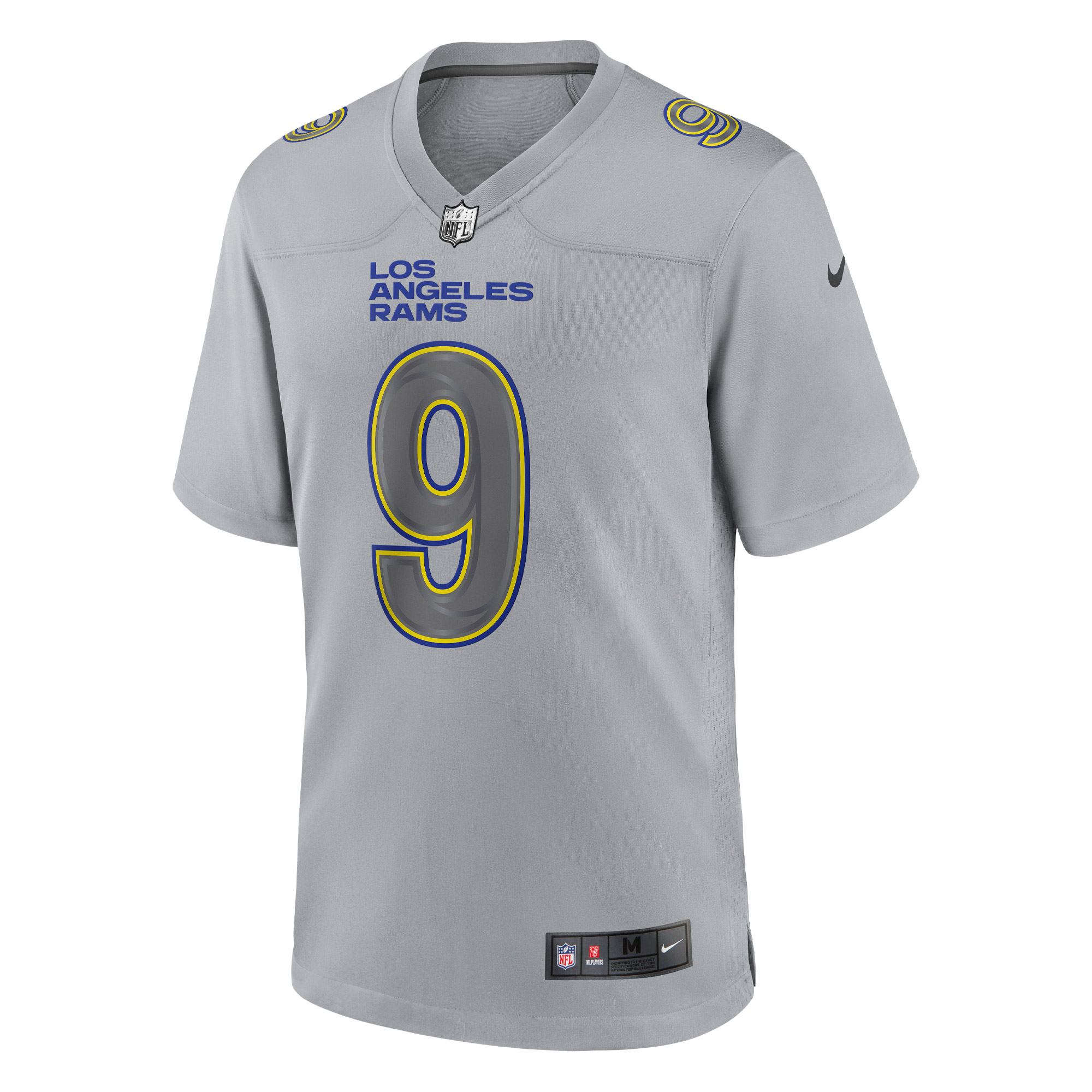 Matthew Stafford Los Angeles Rams Nike Atmosphere Fashion Game Jersey - Gray - vstockx