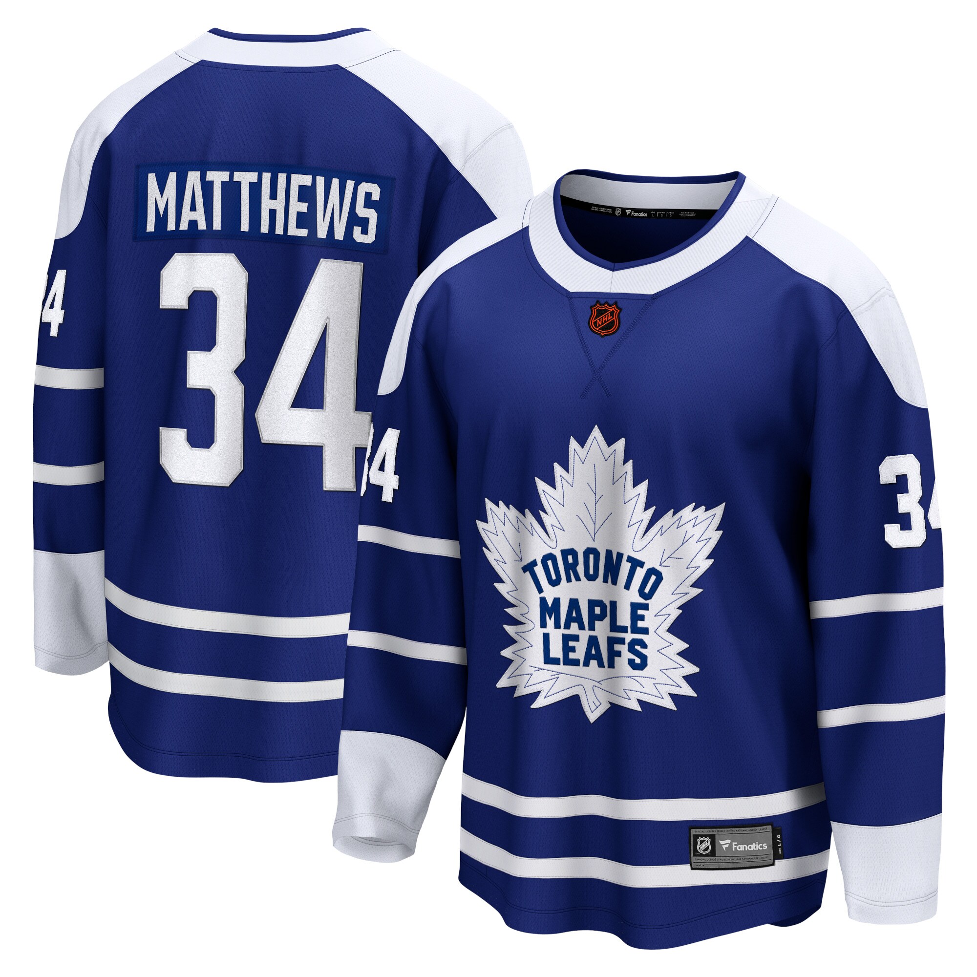 Auston Matthews Toronto Maple Leafs Fanatics Branded Special Edition 2.0 Breakaway Player Jersey - Royal - vstockx