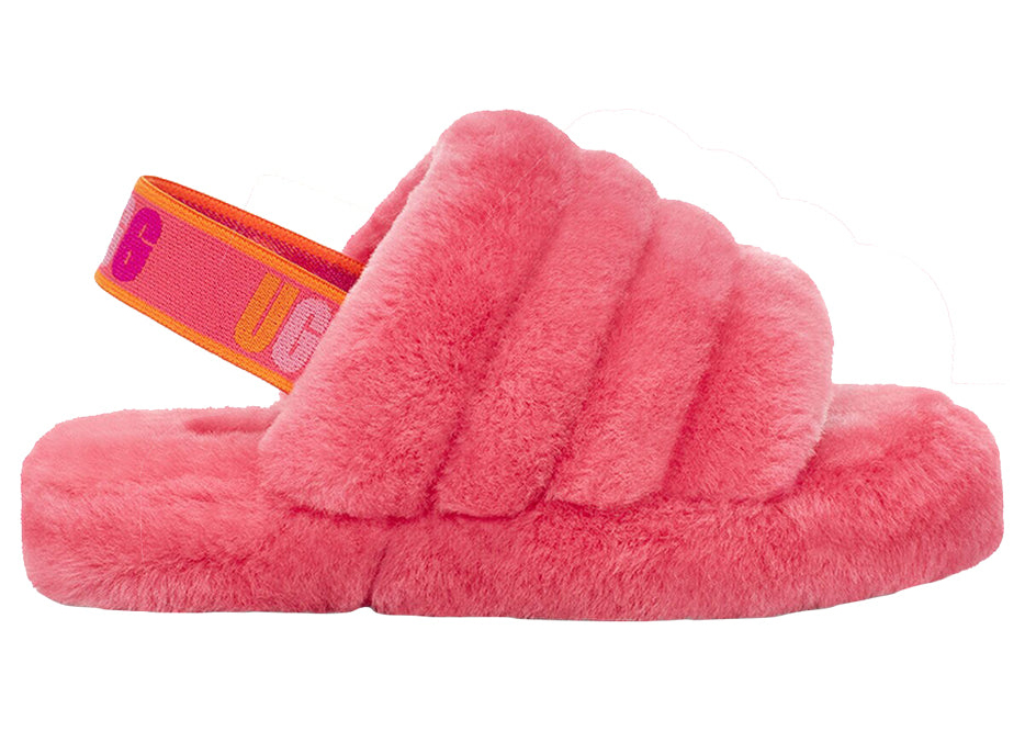 UGG Fluff Yeah Slide Strawberry (Kids) - vstockx