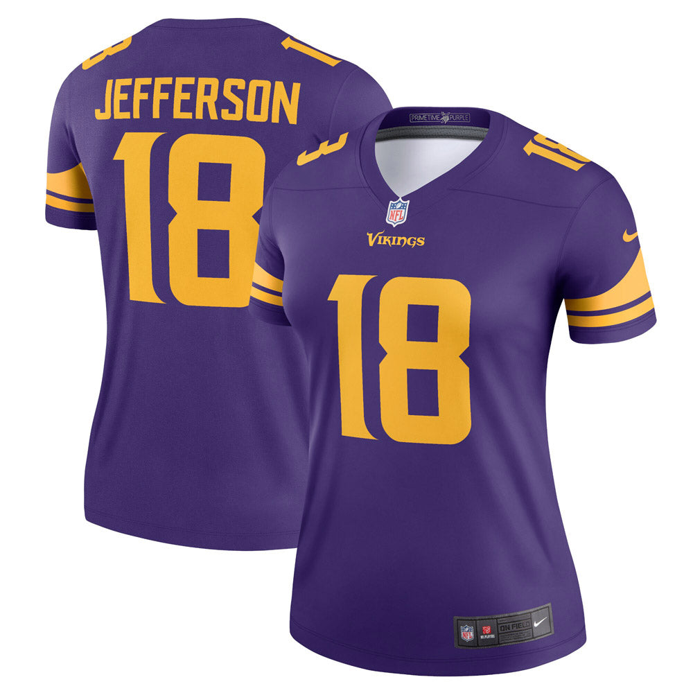 Women's Minnesota Vikings Justin Jefferson Alternate Legend Jersey Purple - vstockx