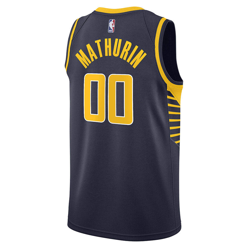 Youth Indiana Pacers Benedict Mathurin Icon Edition Jersey - Navy - vstockx