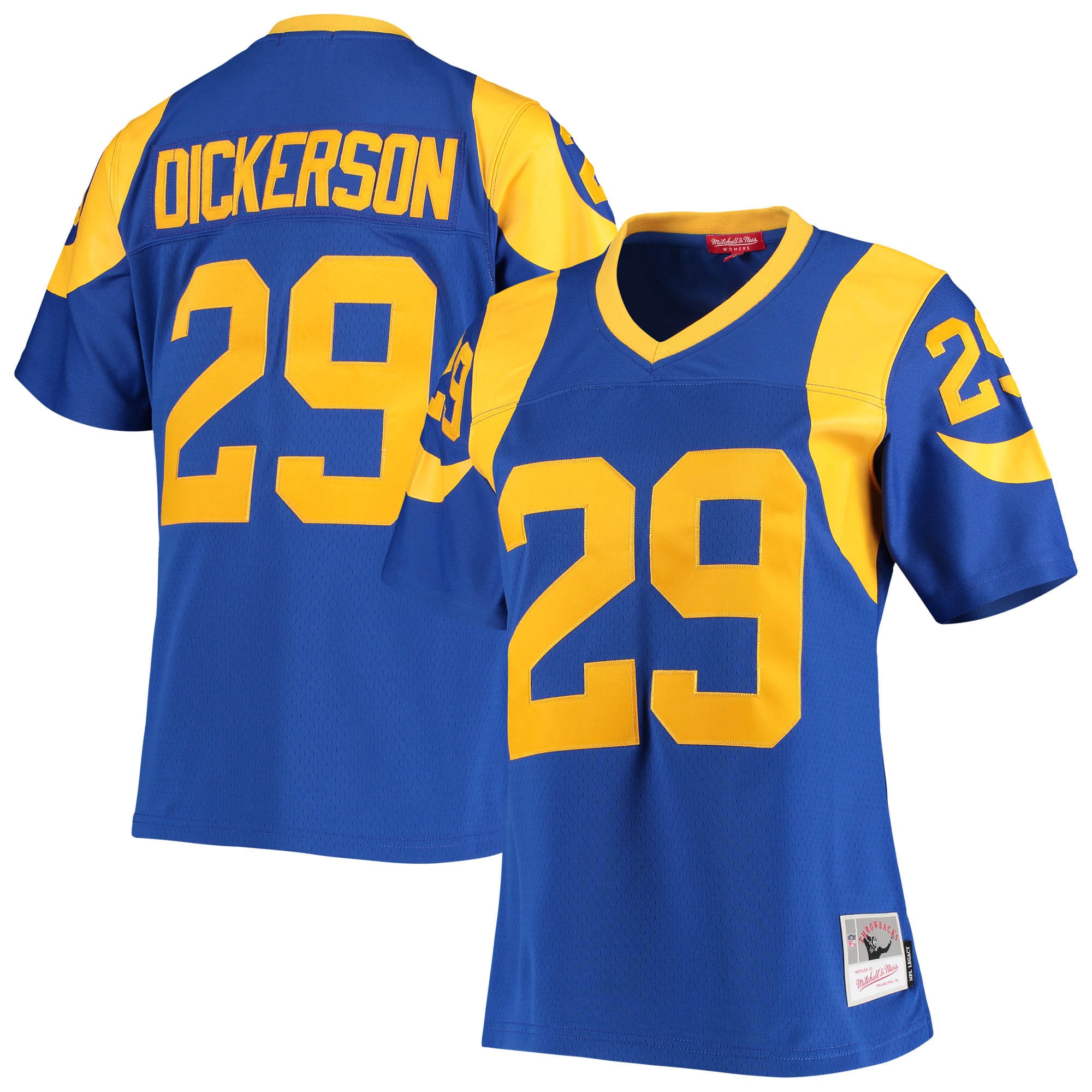 Eric Dickerson Los Angeles Rams Mitchell & Ness Women's Legacy Replica Team Jersey - Royal - vstockx