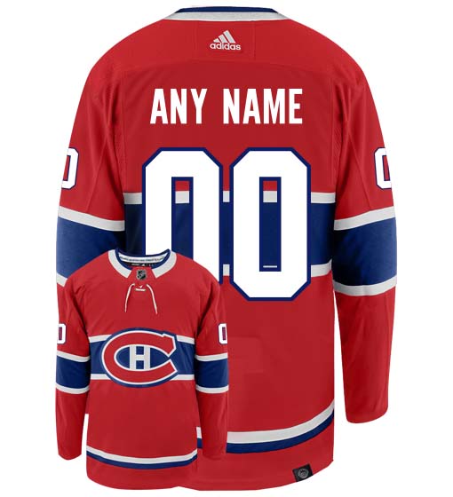 Customizable Montreal Canadiens Adidas Primegreen Authentic NHL Hockey Jersey - vstockx