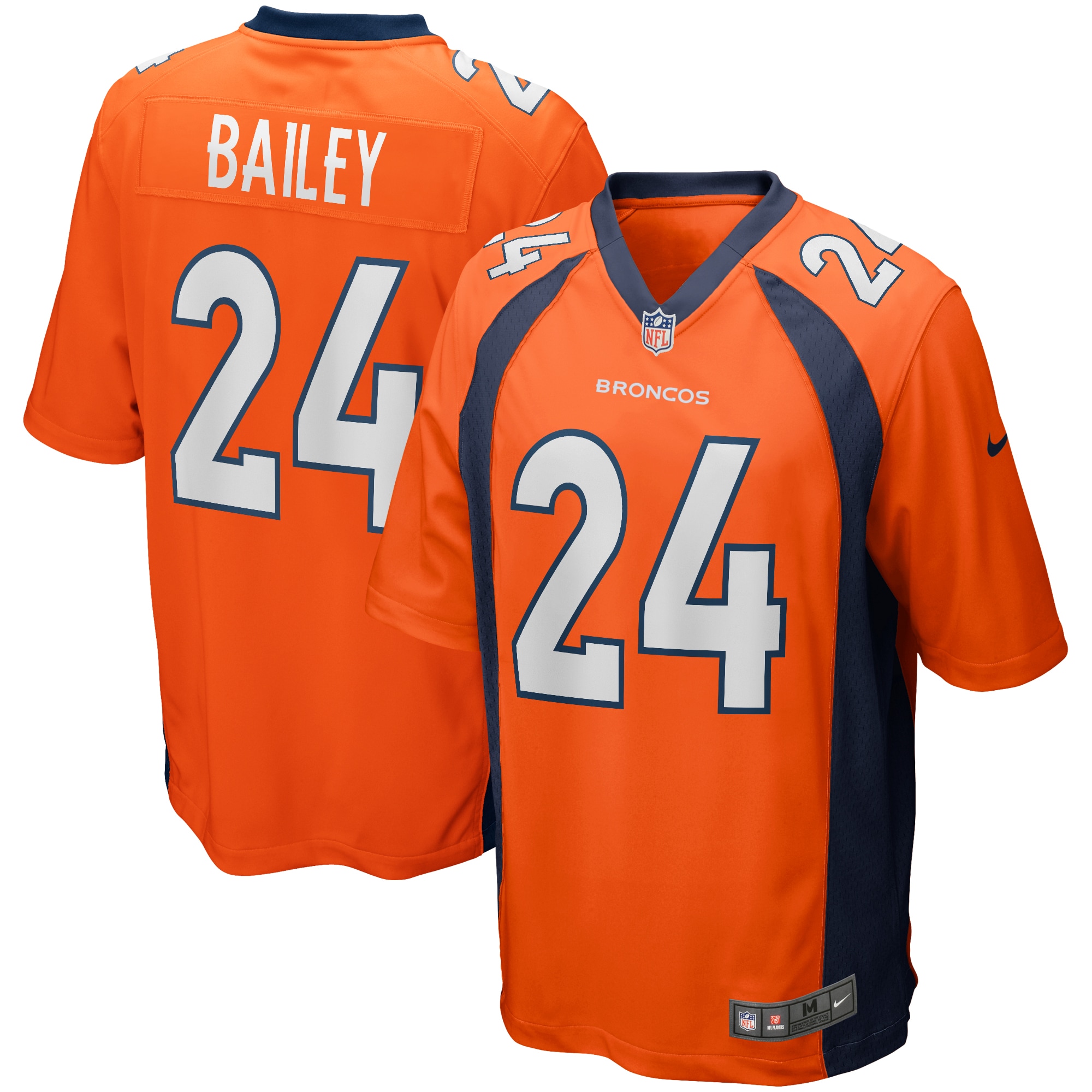 Champ Bailey Denver Broncos Nike Game Retired Player Jersey - Orange - vstockx