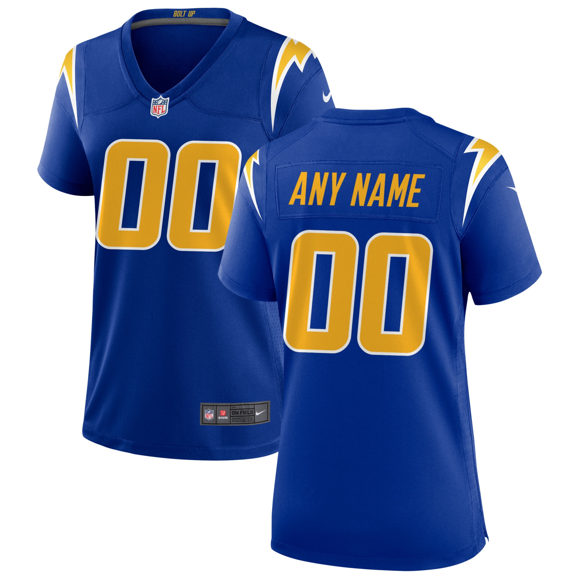 Los Angeles Chargers Nike Women's Alternate Custom Game Jersey - Royal - vstockx