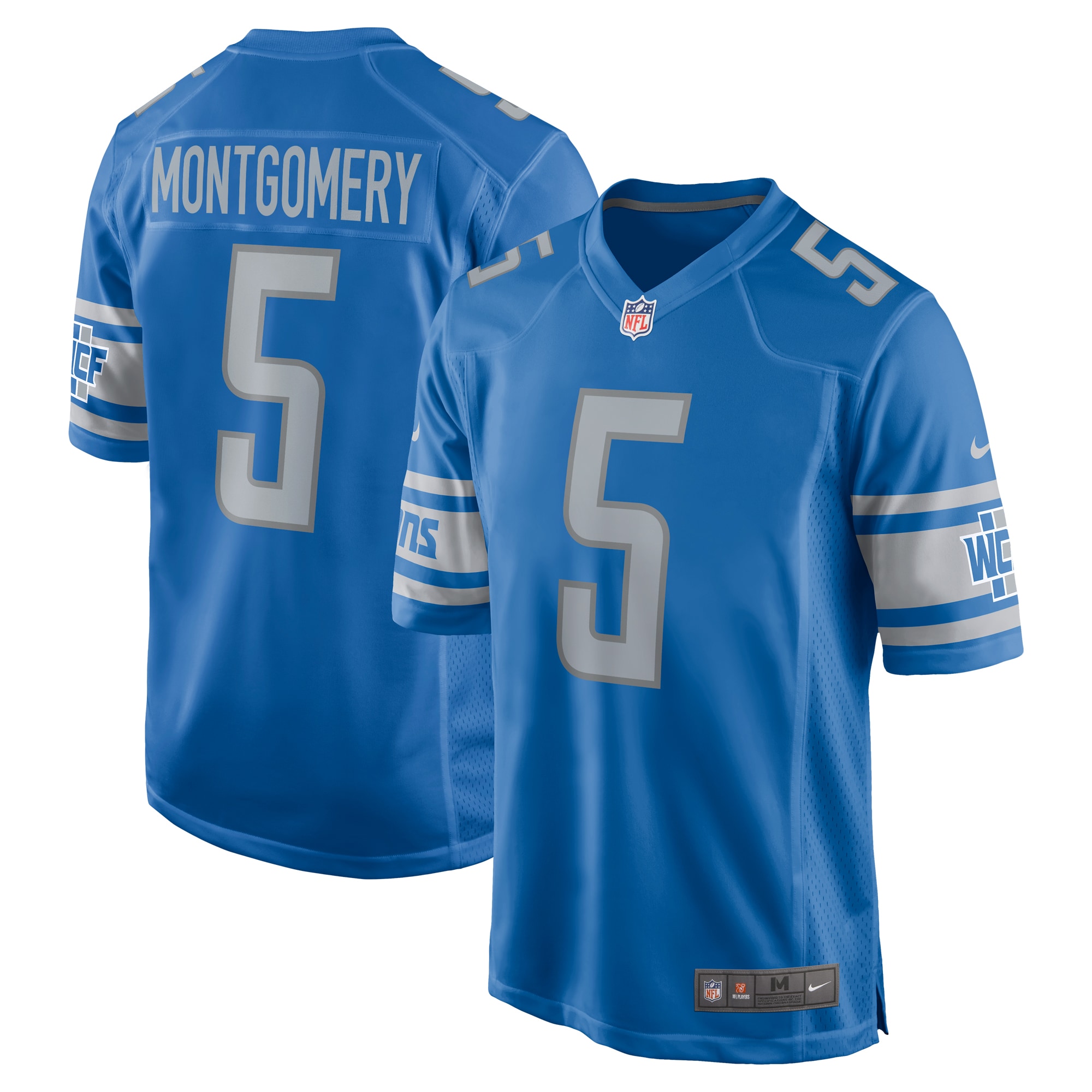 David Montgomery Detroit Lions Nike Game Player Jersey - Blue - vstockx