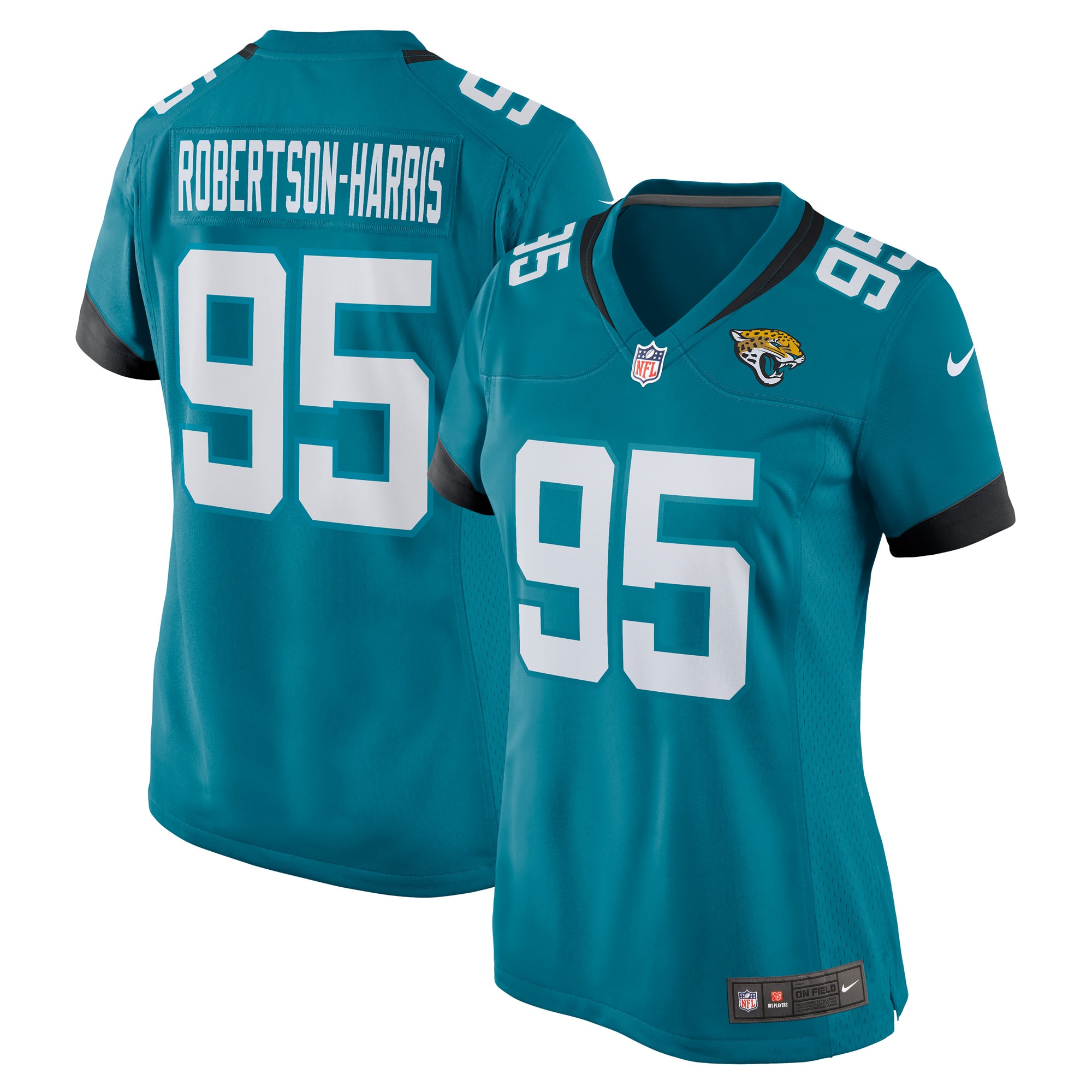 Roy Robertson-Harris Jacksonville Jaguars Nike Women's Game Jersey - Teal - vstockx