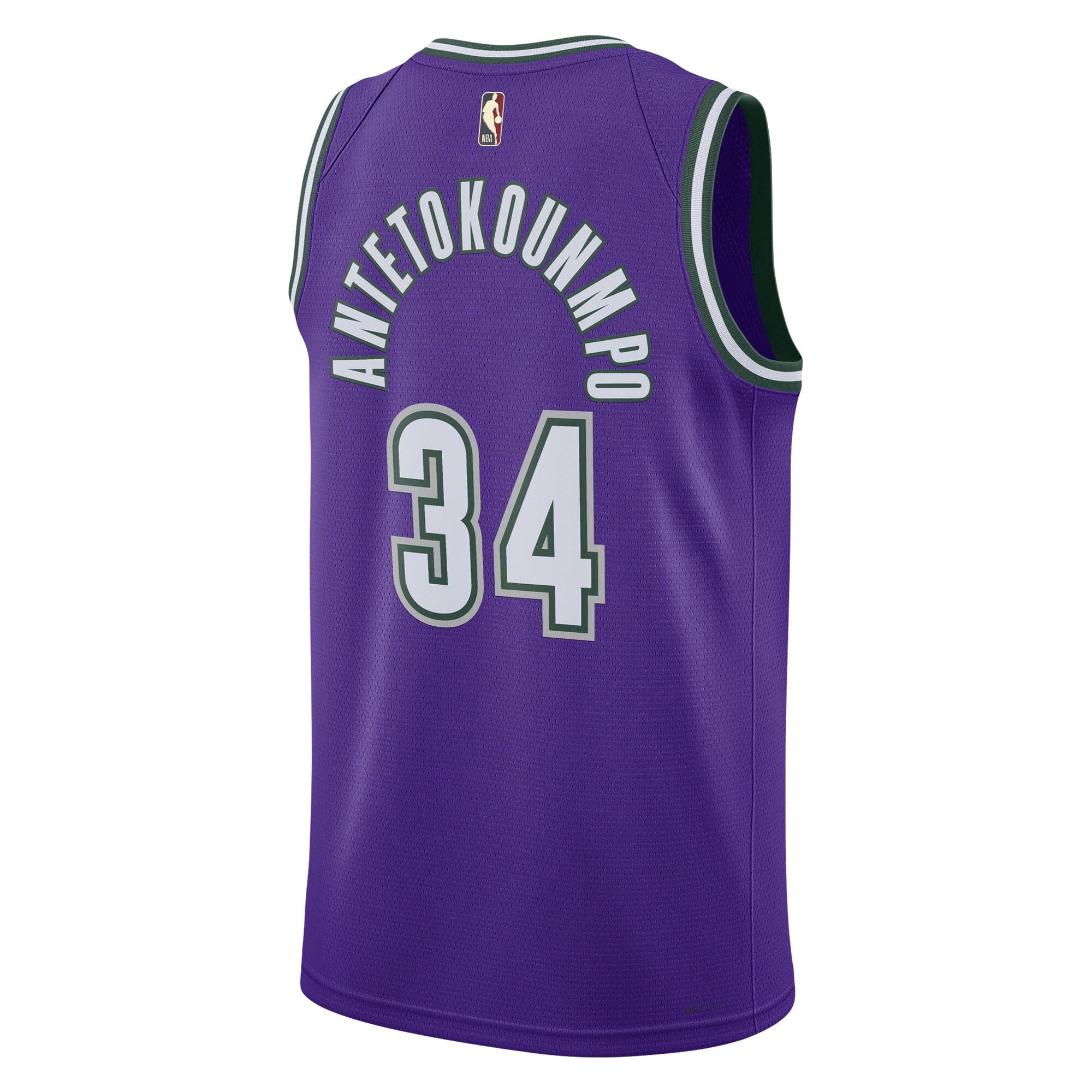 Giannis Antetokounmpo Milwaukee Bucks Nike Swingman Jersey - Classic Edition - Purple - vstockx