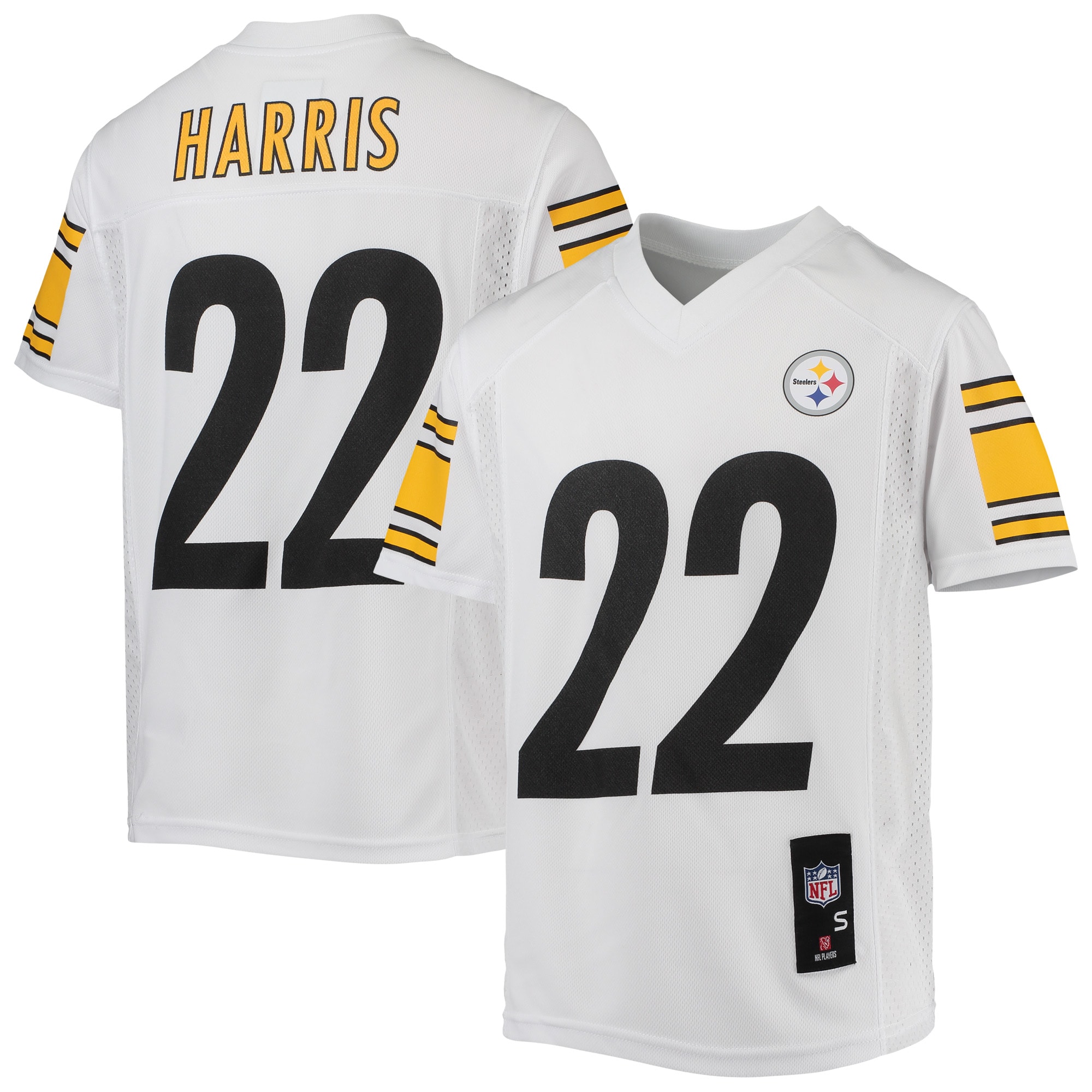 Najee Harris Pittsburgh Steelers Youth Replica Player Jersey - White - vstockx