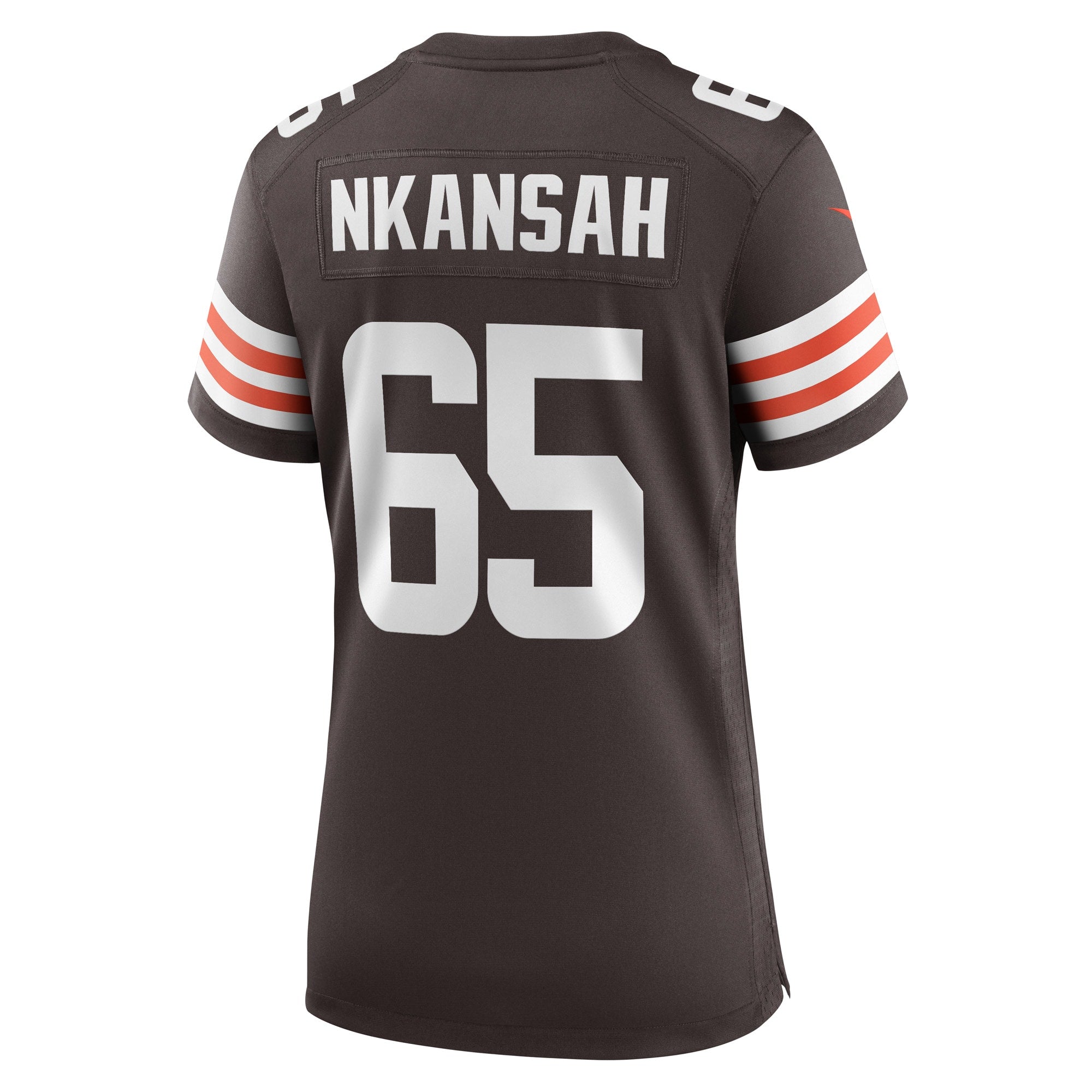 Women's Nike Elijah Nkansah Brown Cleveland Browns Game Player Jersey - vstockx