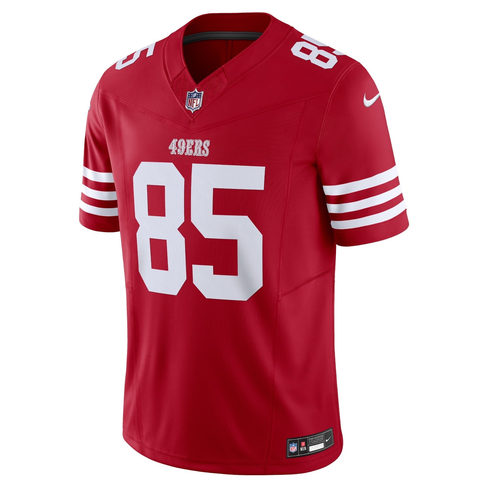 Men's Nike George Kittle Scarlet San Francisco 49ers Vapor F.U.S.E. Limited Jersey - vstockx
