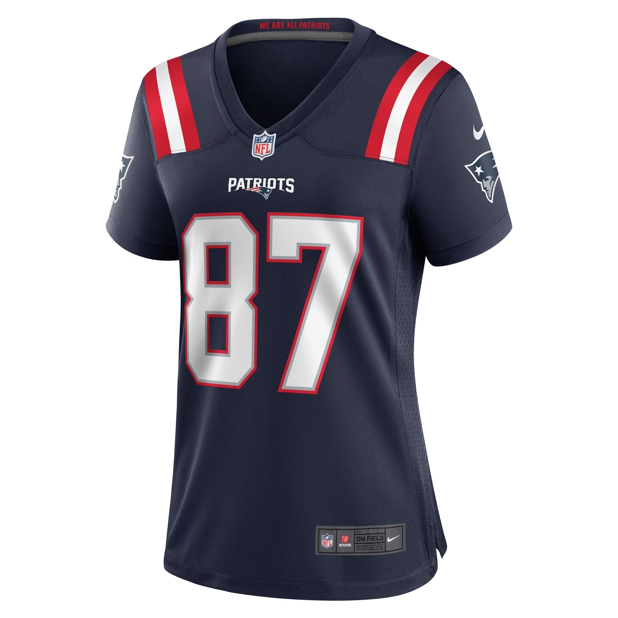 Women's Nike Matt Sokol Navy New England Patriots Game Player Jersey - vstockx