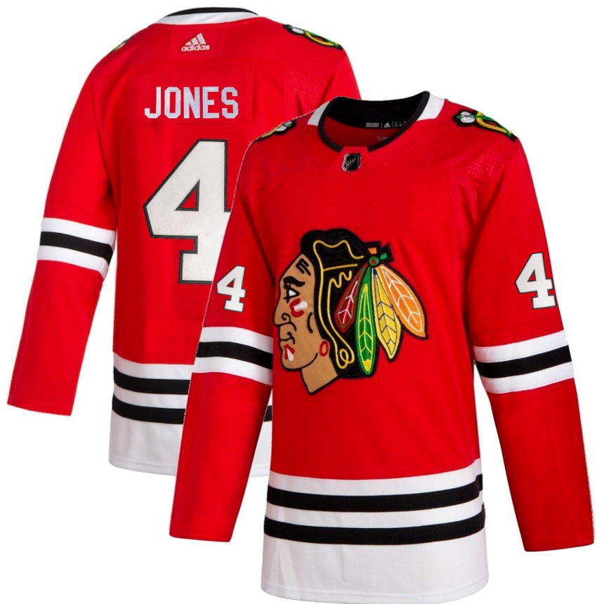 Men's Seth Jones Chicago Blackhawks Home Red Adidas Authentic Jersey - vstockx