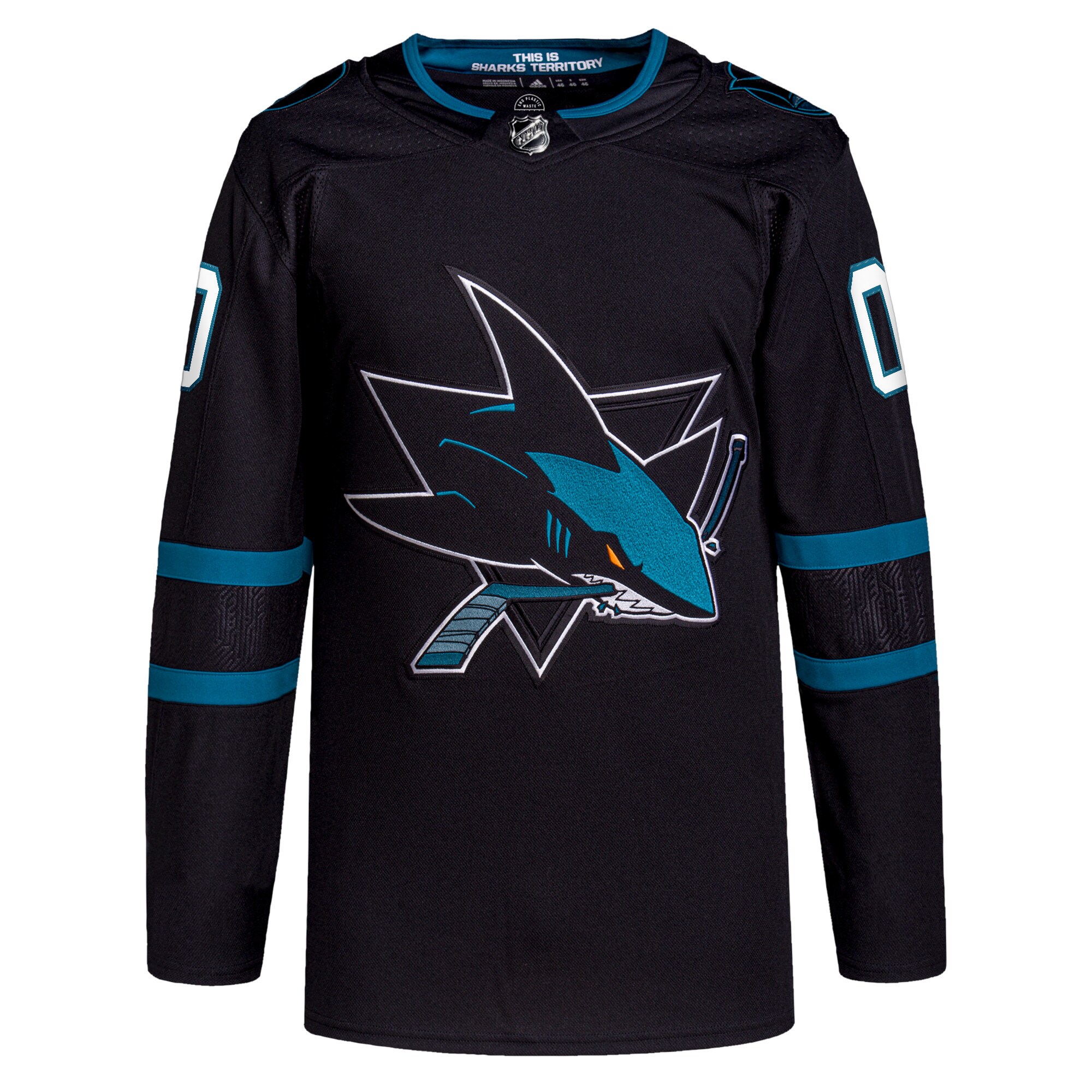 San Jose Sharks adidas Alternate Primegreen Authentic Pro Custom Jersey - Black - vstockx