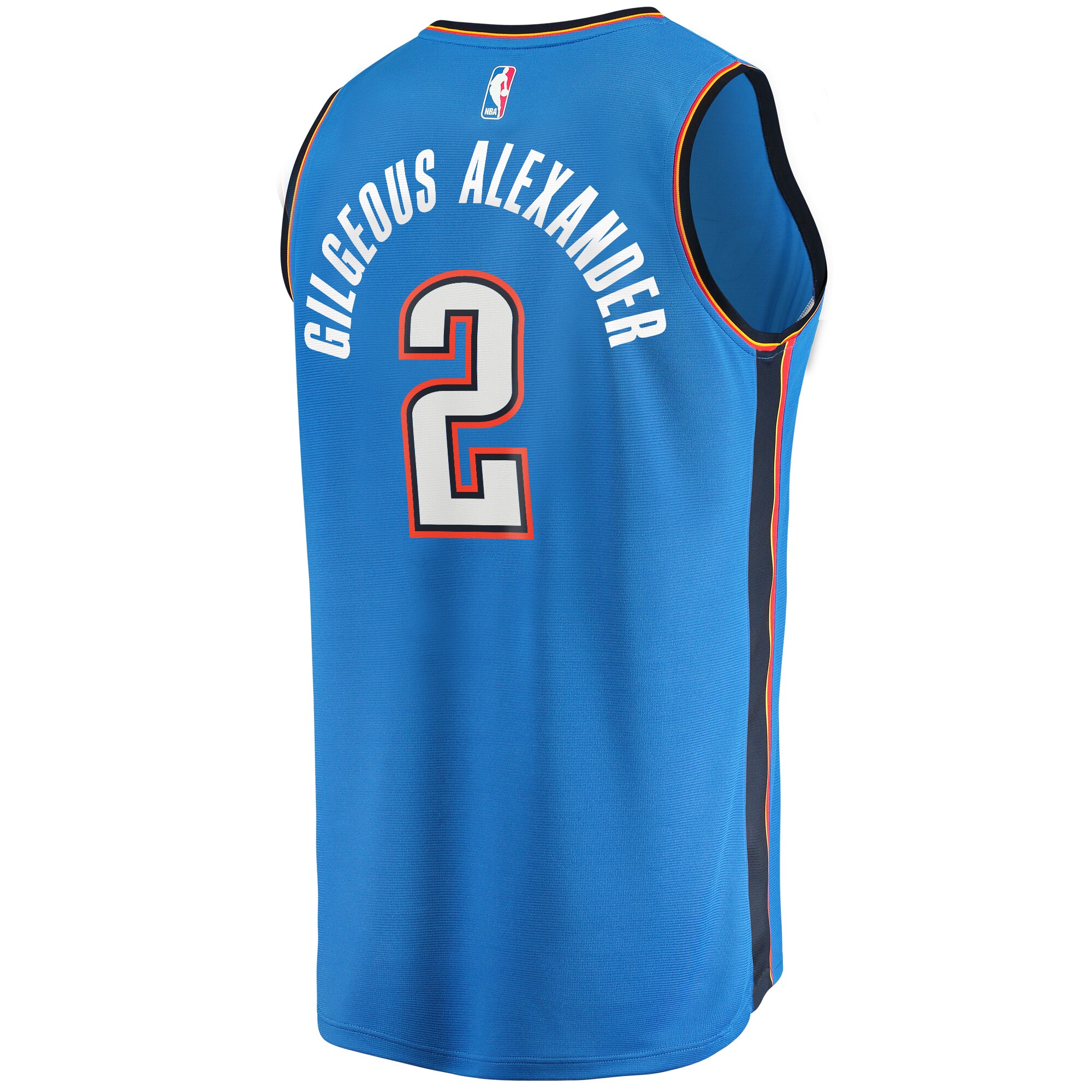 Shai Gilgeous-Alexander Oklahoma City Thunder Fanatics Branded Fast Break Player Jersey - Icon Edition - Blue - vstockx