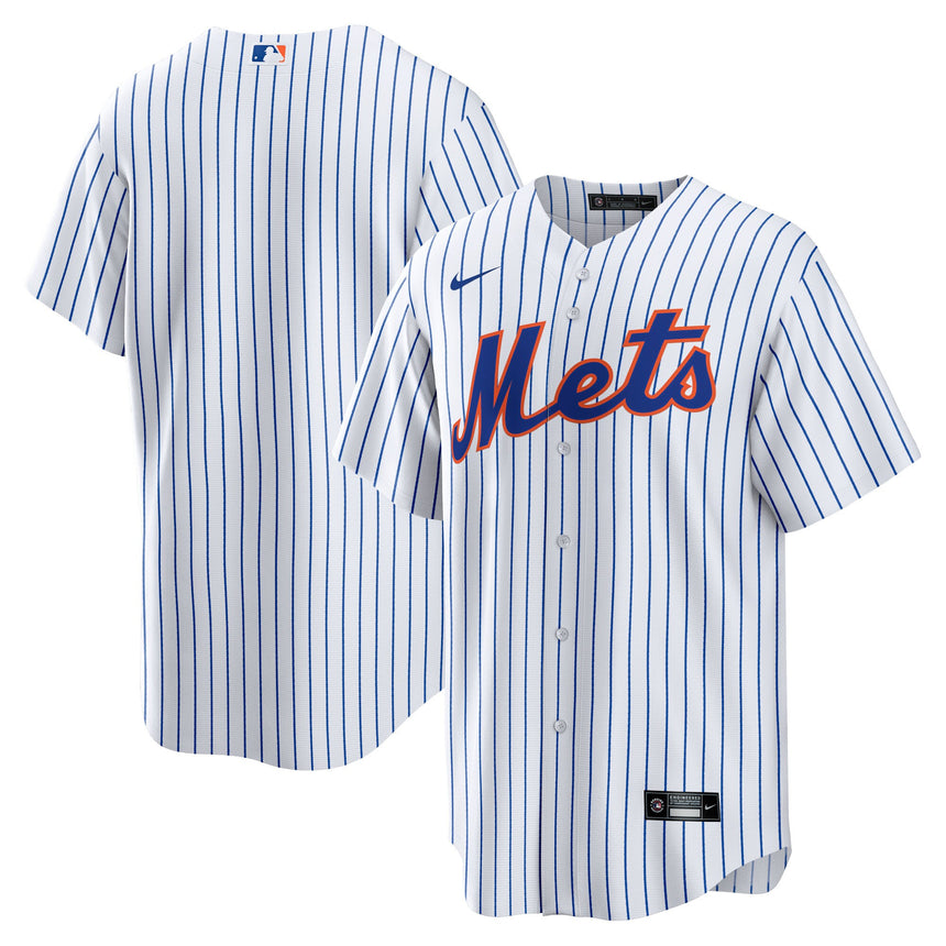 Men's New York Mets White Home Blank Replica Jersey - vstockx